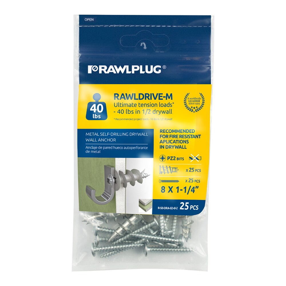 Rawlplug R-S0-DRA-02+8-1 Drywall-Anchors - View #2