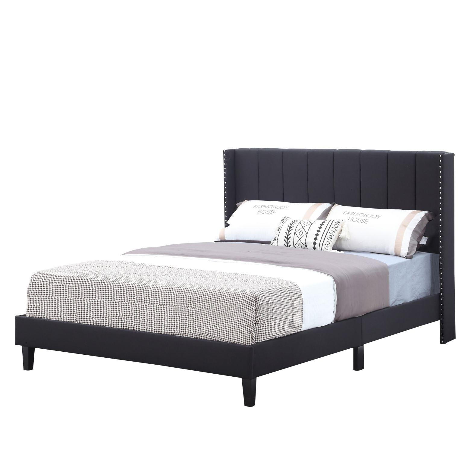 GZMR GZMR Frame Black Queen Bed Frame in the at Lowes.com