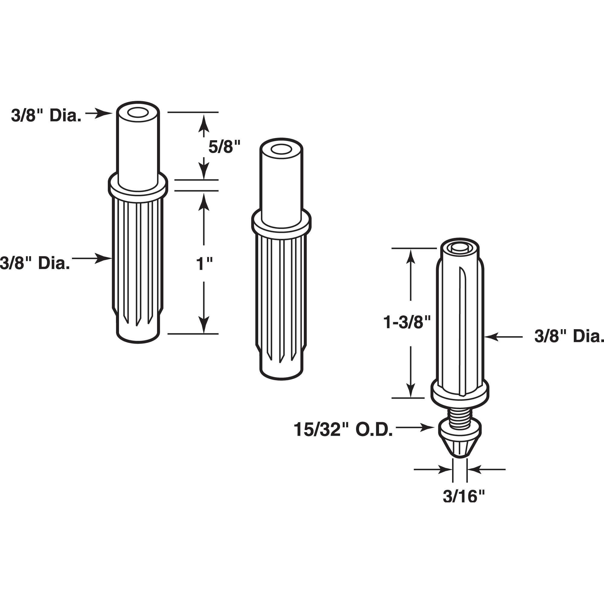 Prime-Line N 7269 Sliding-Closet-Door-Guides - View #2