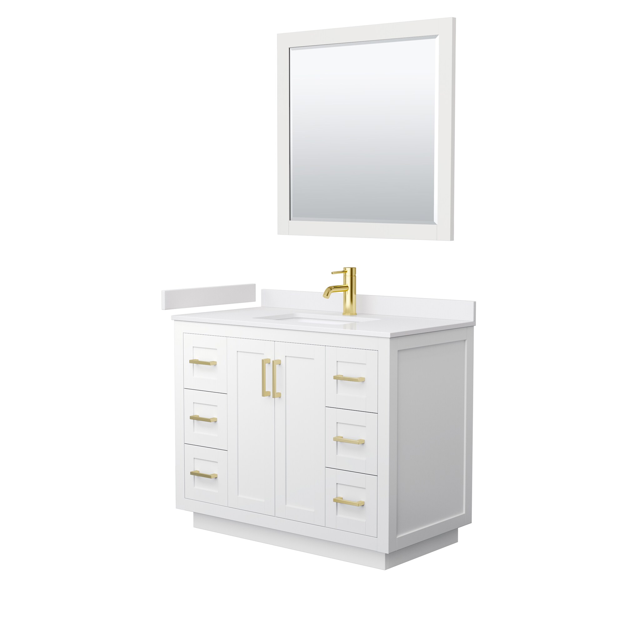 Wyndham Collection WCF292942SWGWCUNSM34 Bath-Vanity-Combo - View #2