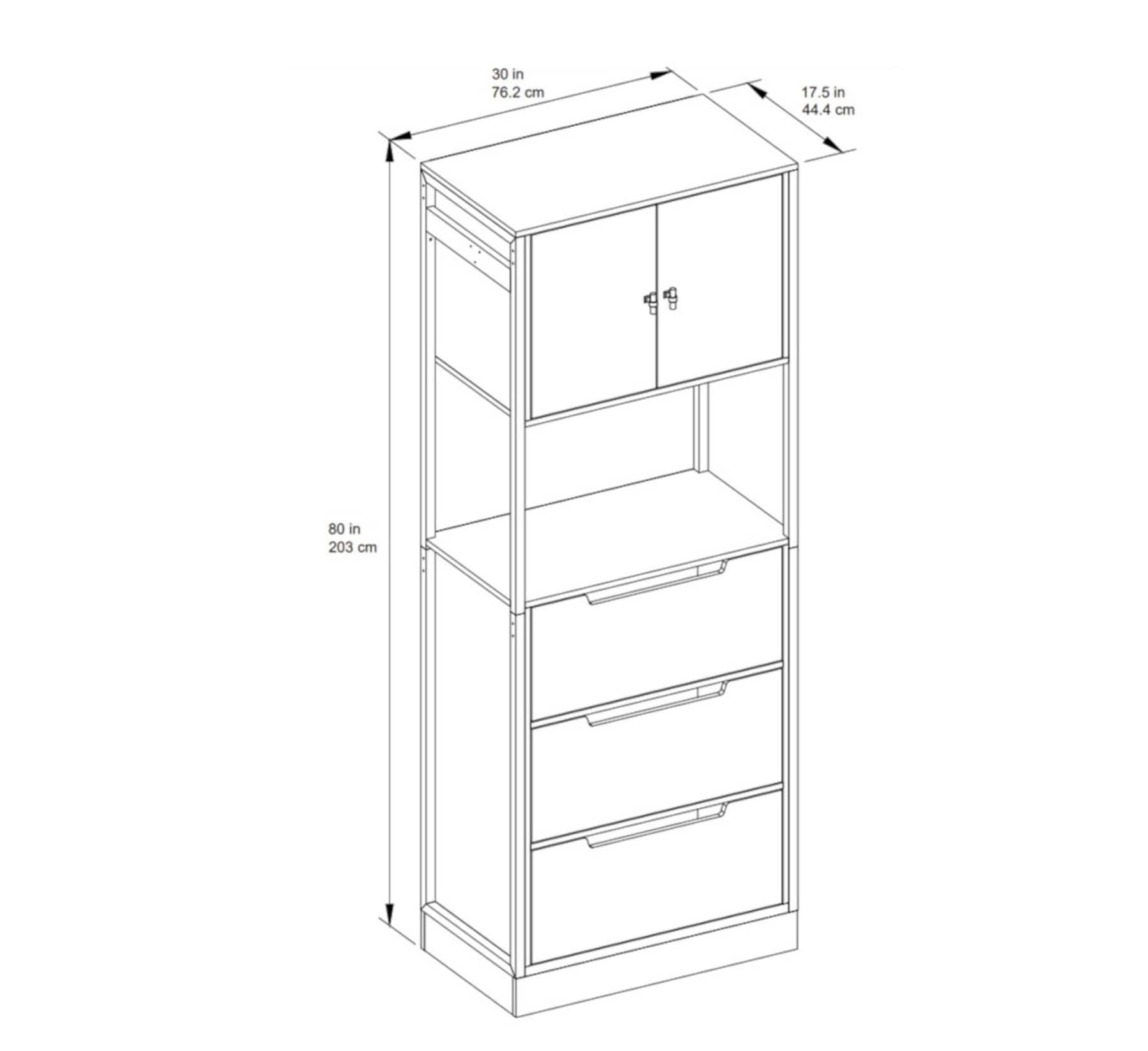 Scott Living SL30CBN-3 Wood-Closet-Kits - View #8