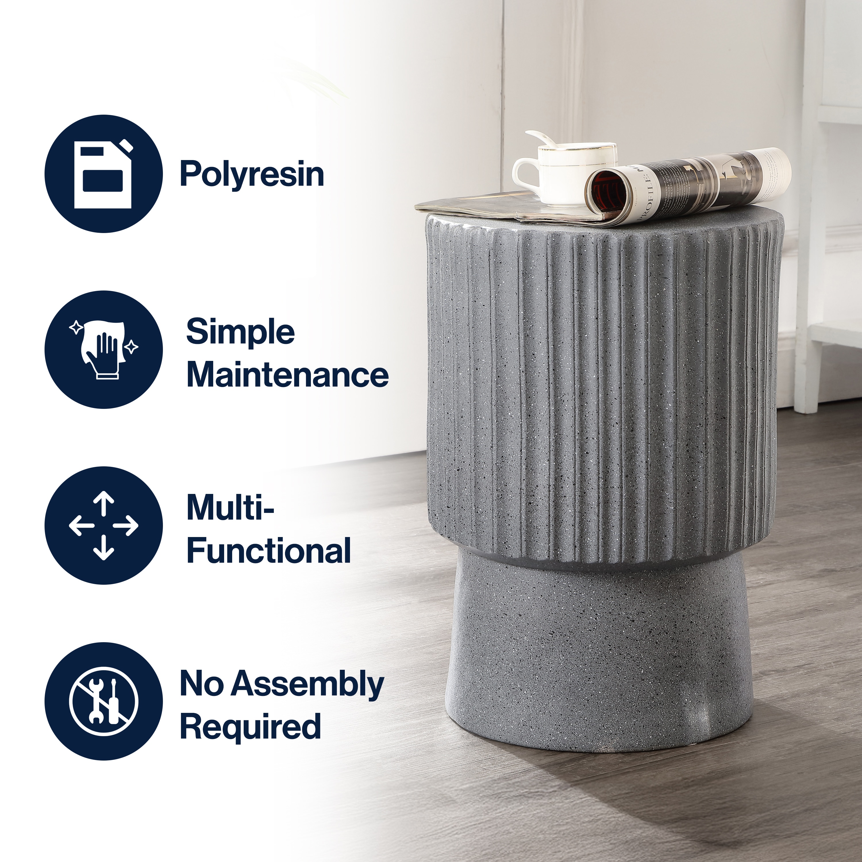 JONATHAN  Y TBL1102A Patio-Tables - View #3