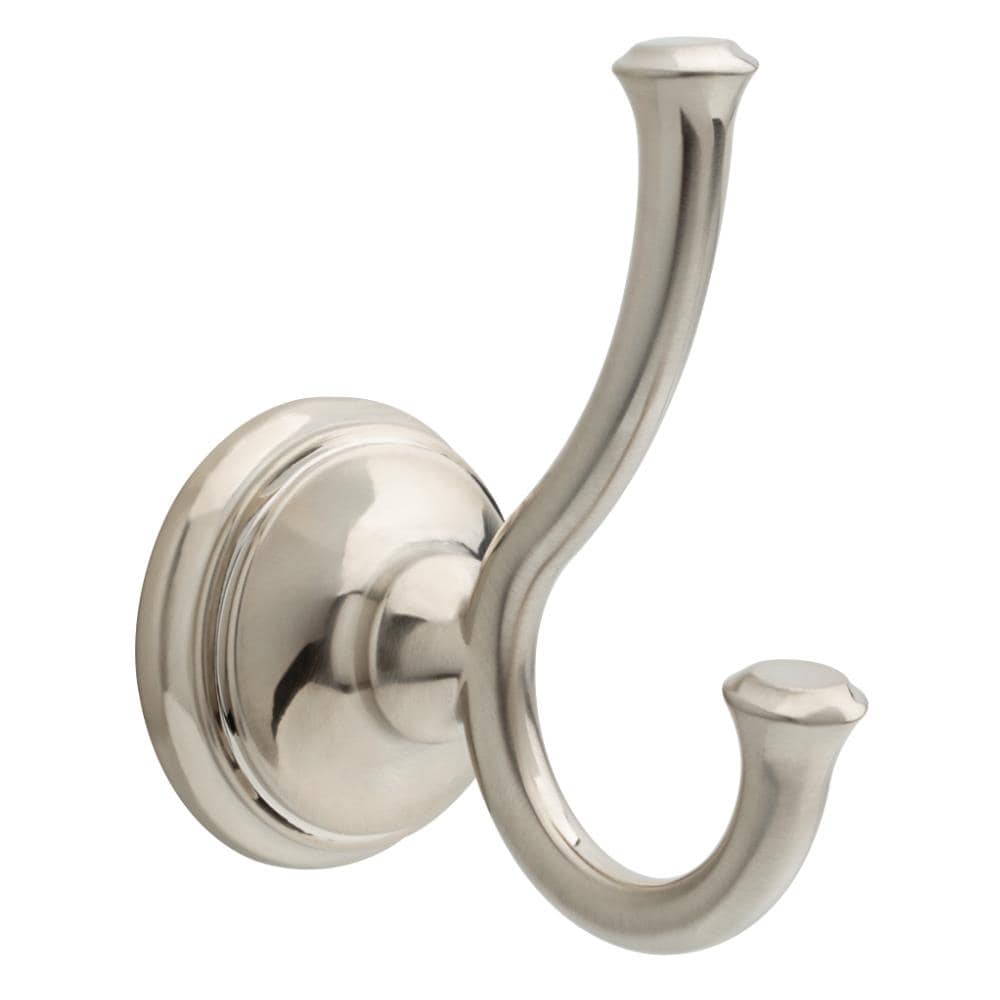 Delta Linden Champagne Bronze Double-Hook Wall Mount Towel Hook in the  Towel Hooks department at