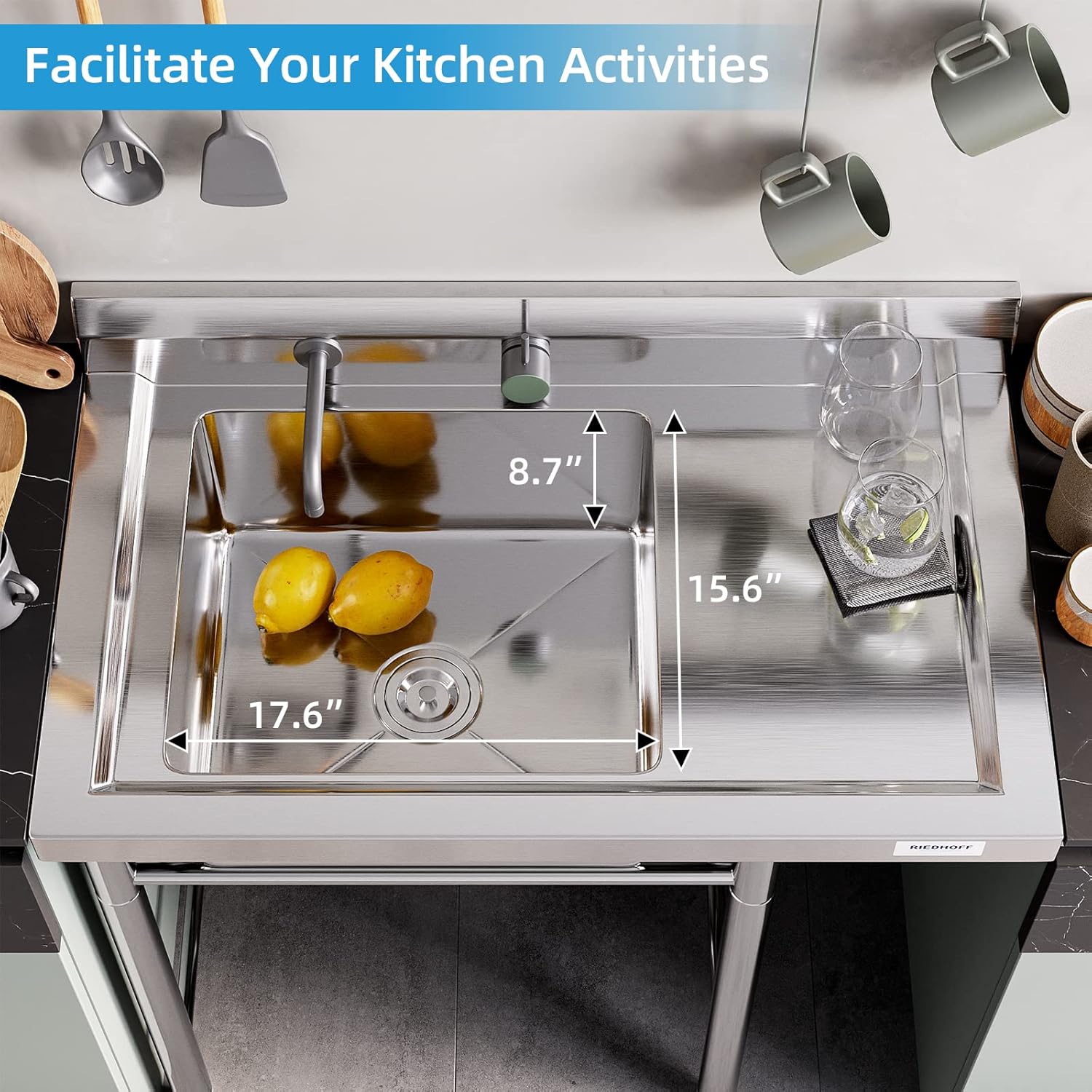 Qeetex LHF-SC-QPVP09002 Laundry-Tubs-Utility-Sinks - View #6