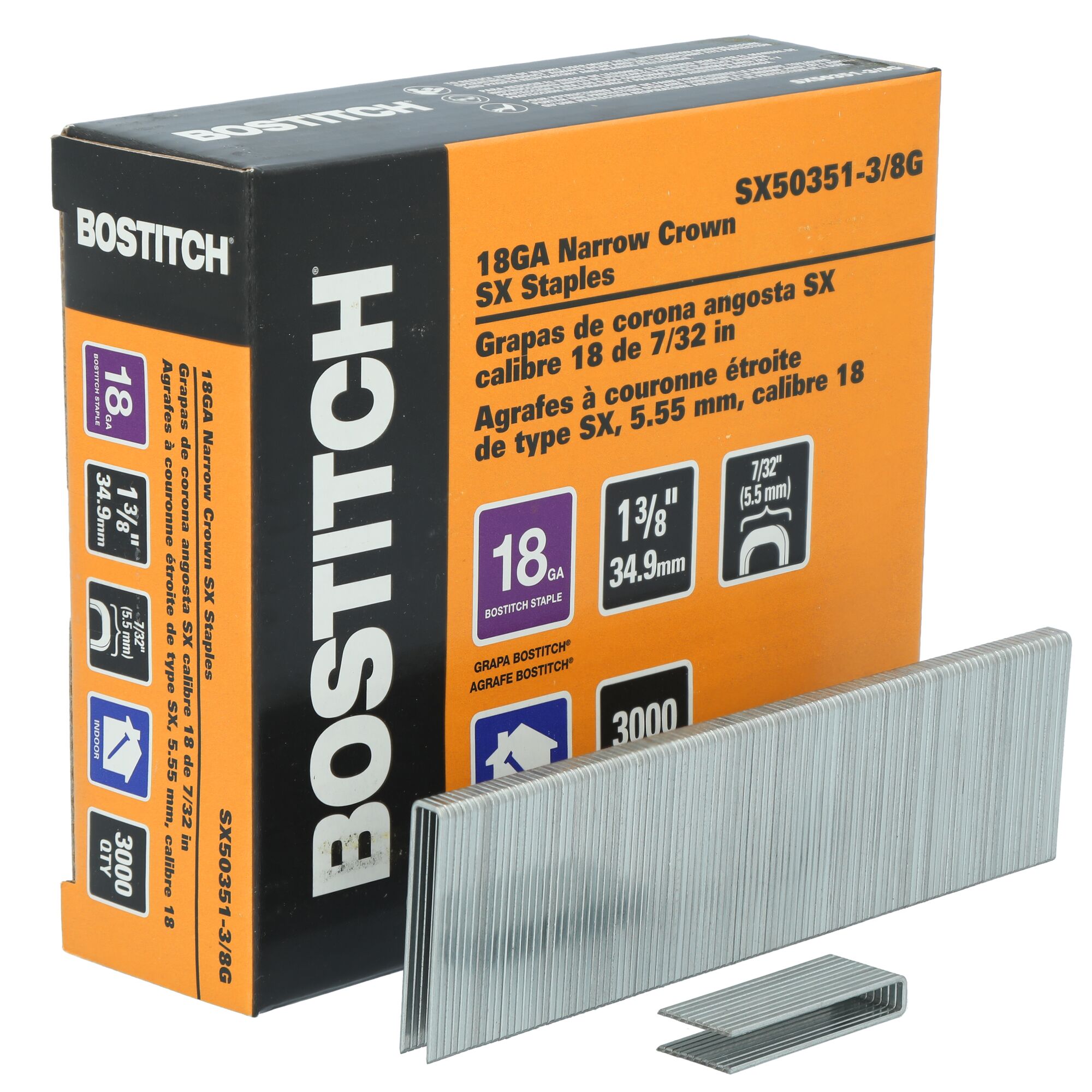 Bostitch SX50351-3/8G staples - View #3