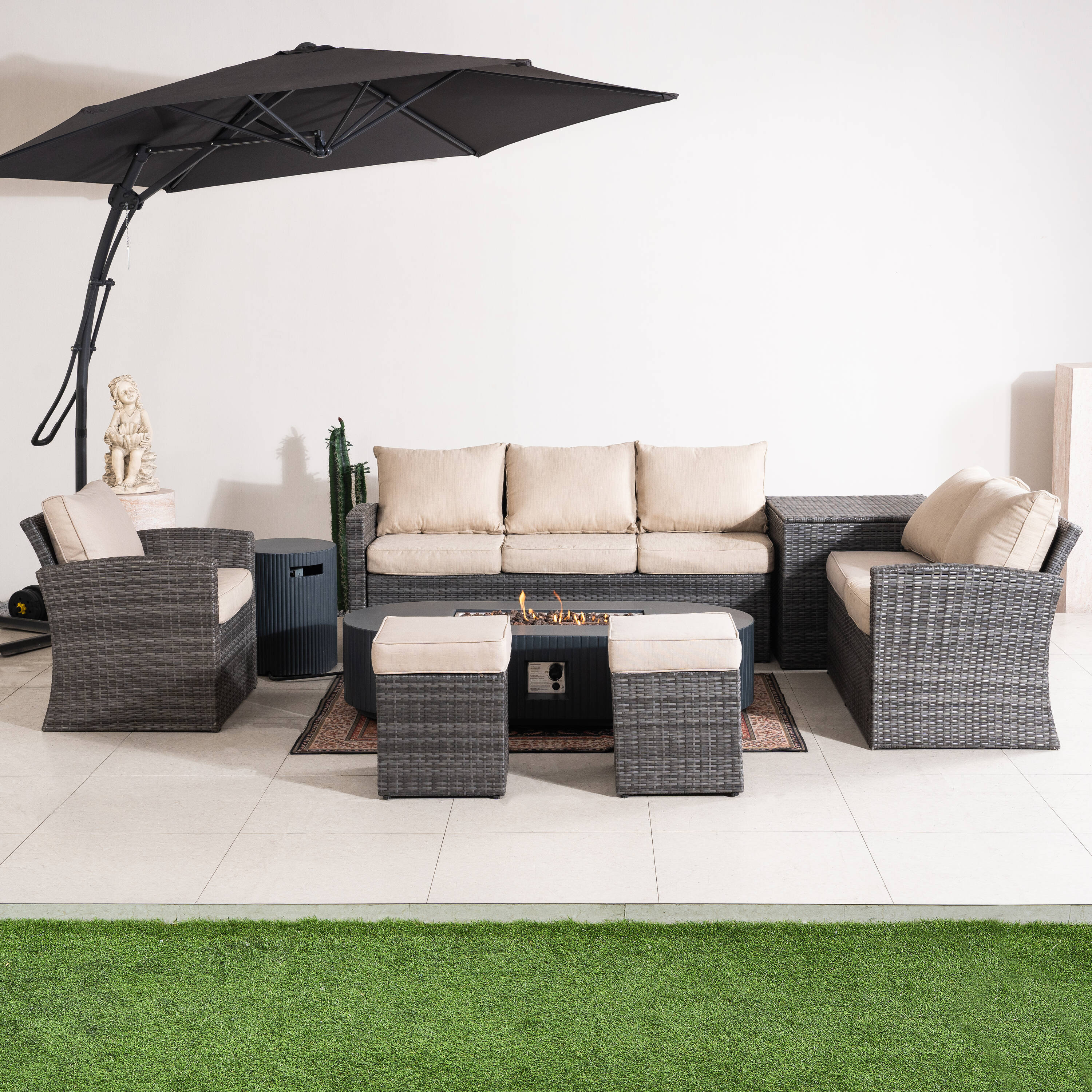 Direct Wicker DWG-1403B2635-GR Patio-Conversation-Sets - View #14