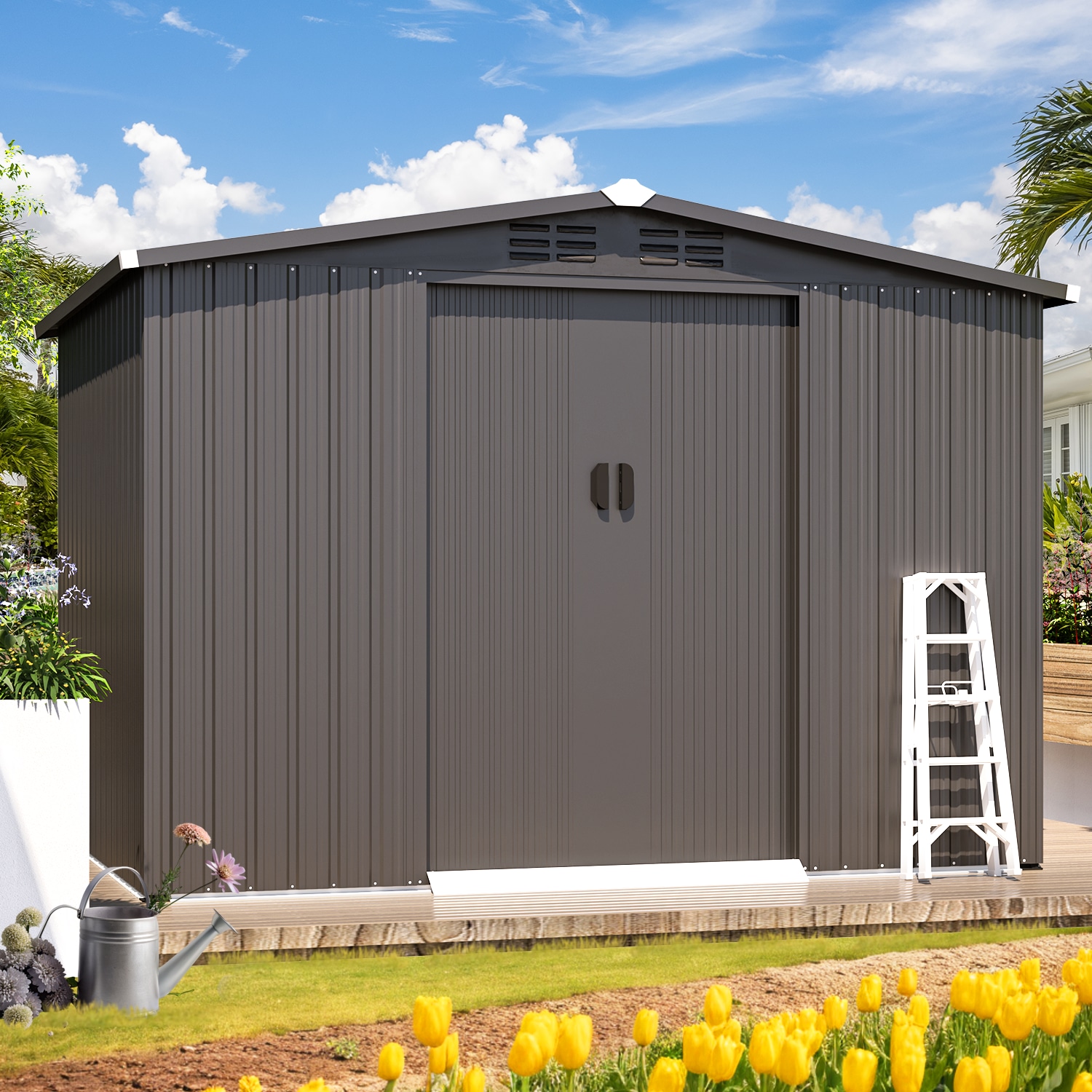AECOJOY 16308DG-LS02 Metal-Storage-Buildings-Sheds - View #4