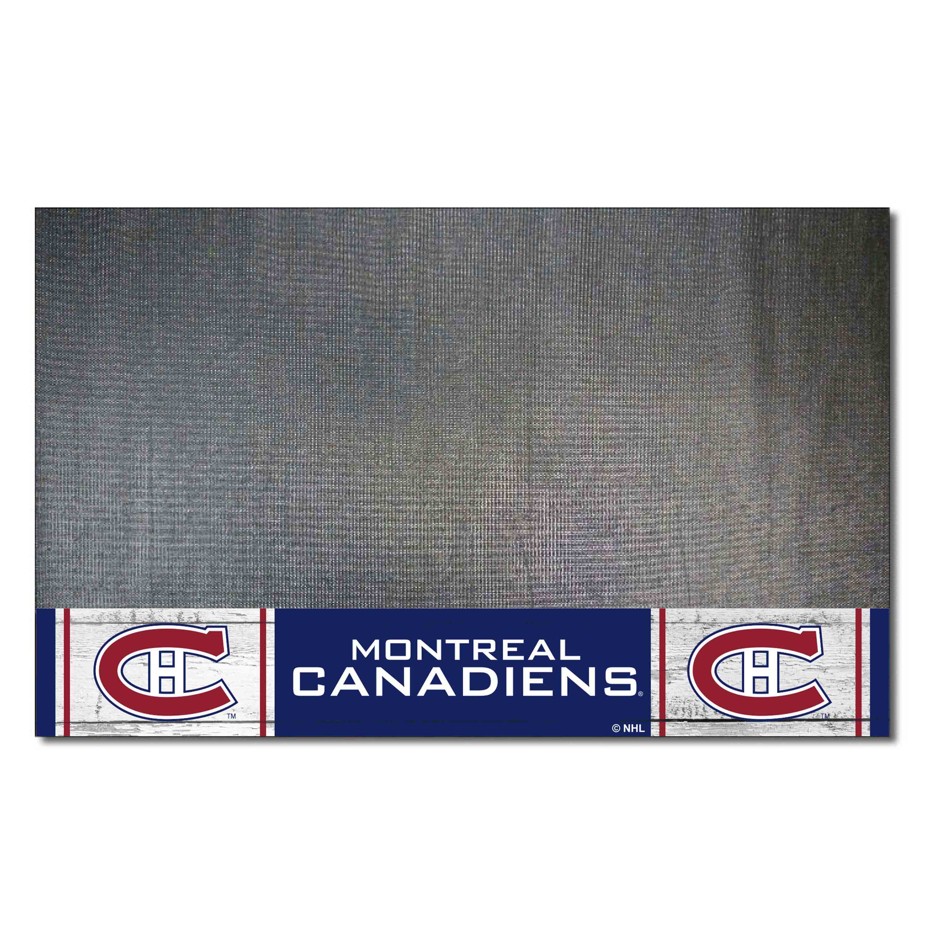 FANMATS 35534 Montreal Canadiens Black Vinyl Rectangular Grill Mat