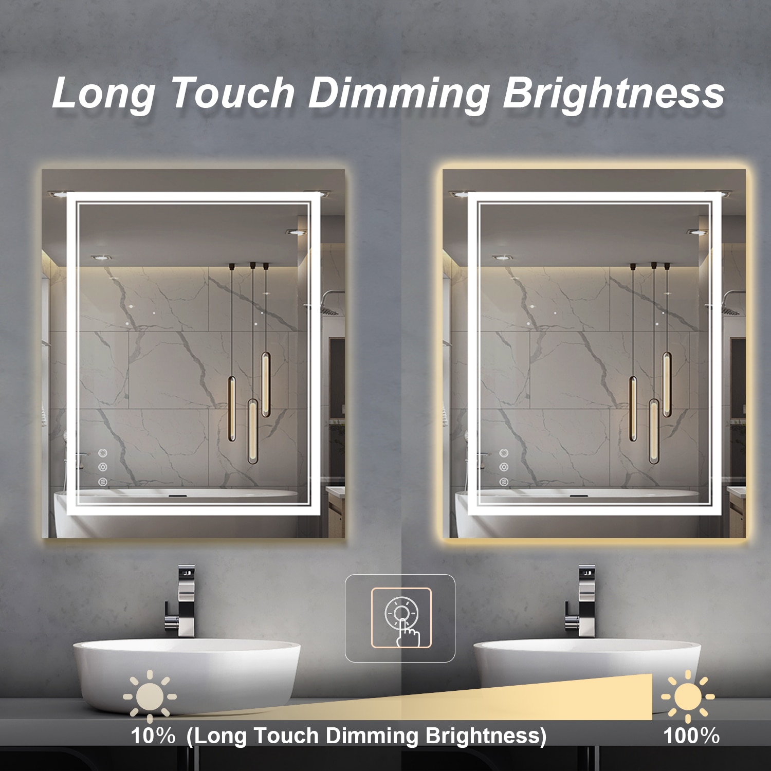 Maxax MXML01-79 Framed-Bath-Mirrors - View #5