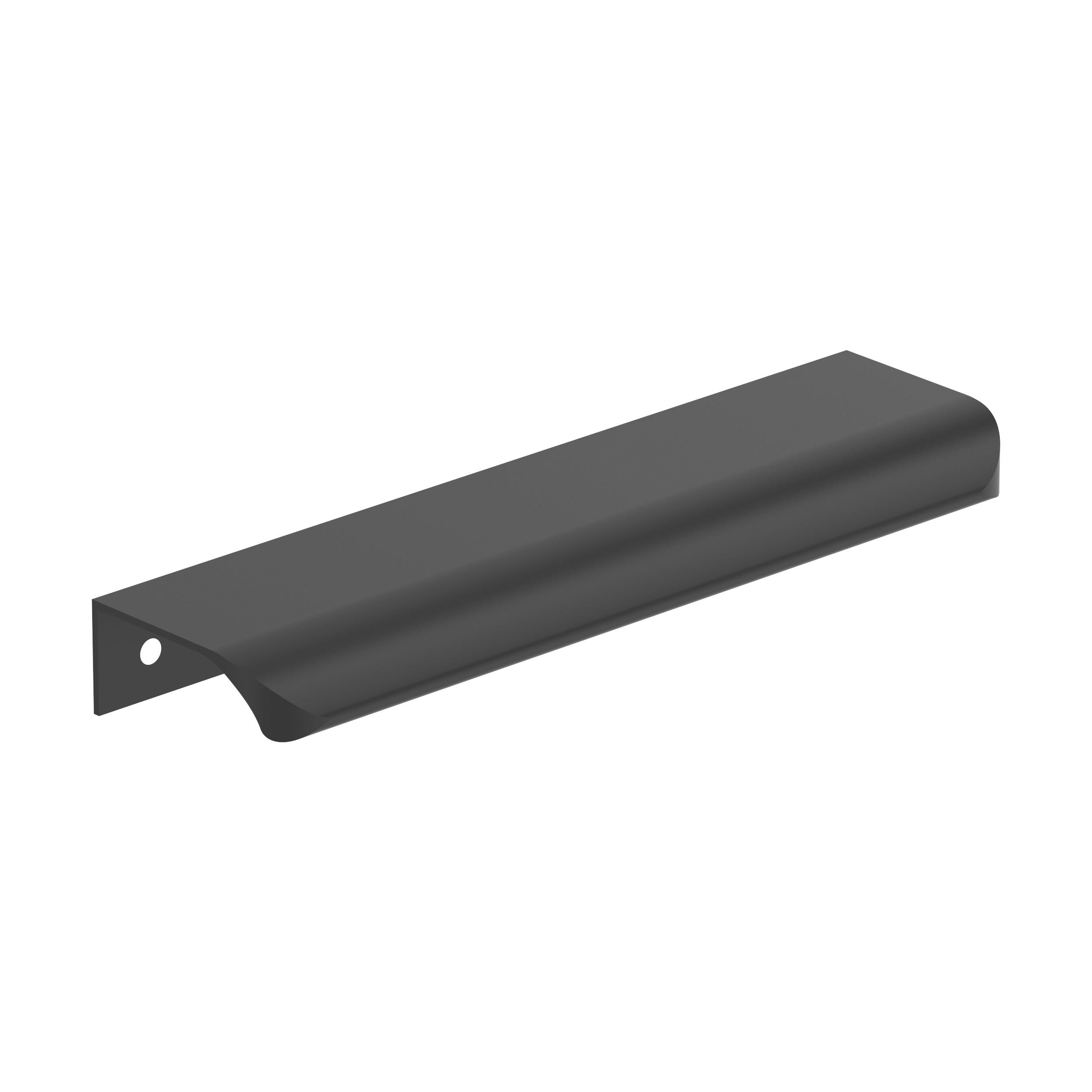 Amerock 10VMP37204MB Streamline Tab 5-1/4-in , 132mm Center to Center Matte Black Rectangular Edge 10 -Pack