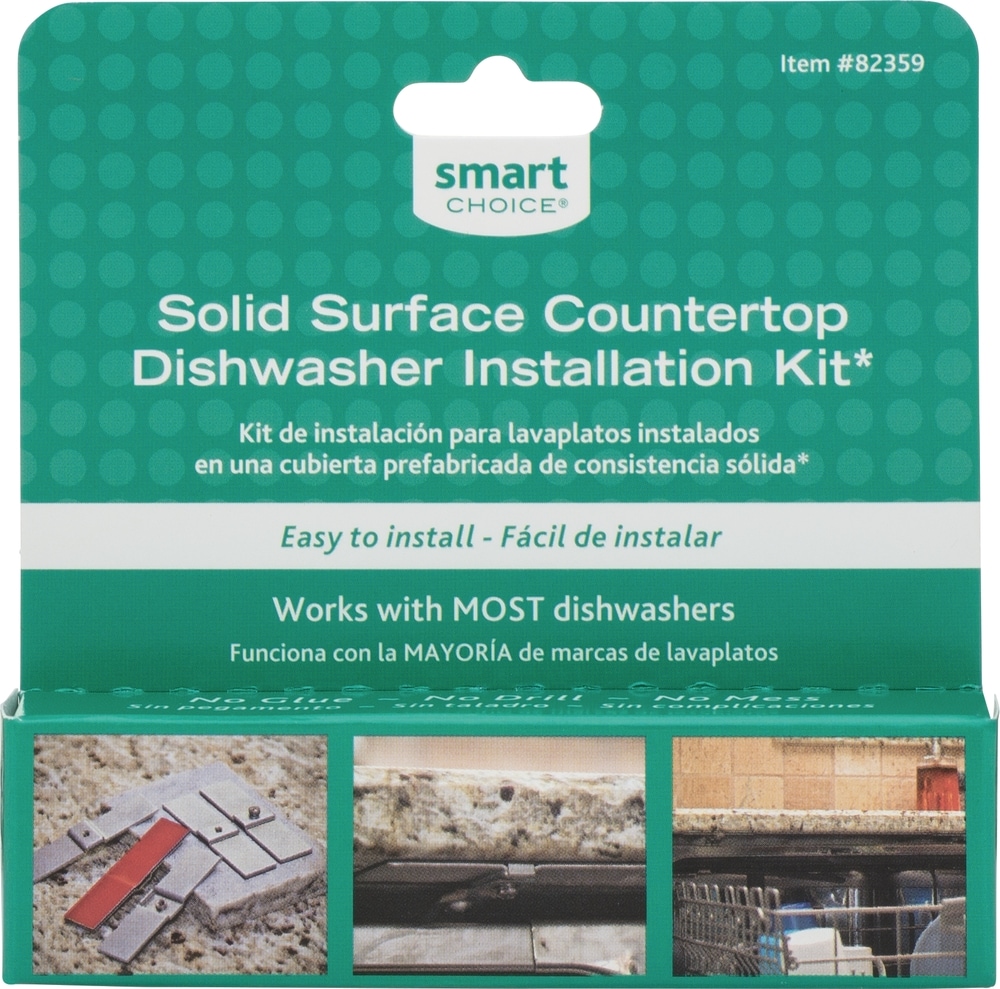 Compact 18 Dishwasher Mounting Bracket Kit for Granite Countertops