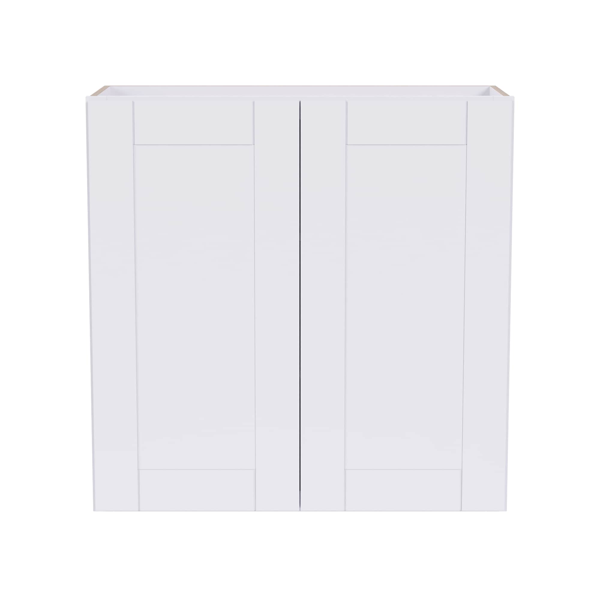 Arcade Green 505W3030 30-in W x 30-in H x 12-in D White Birch Wall Fully assembled Plywood Cabinet (Recessed Panel Shaker)