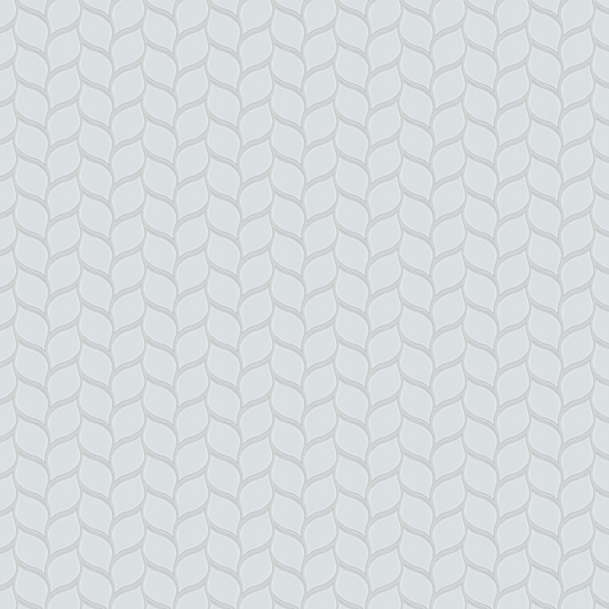 Anatolia 3001-0049-0 Ice 12-in x 12-in Glossy Glass Arabesque Mosaic Wall Tile (9.7-sq. ft/ Carton)