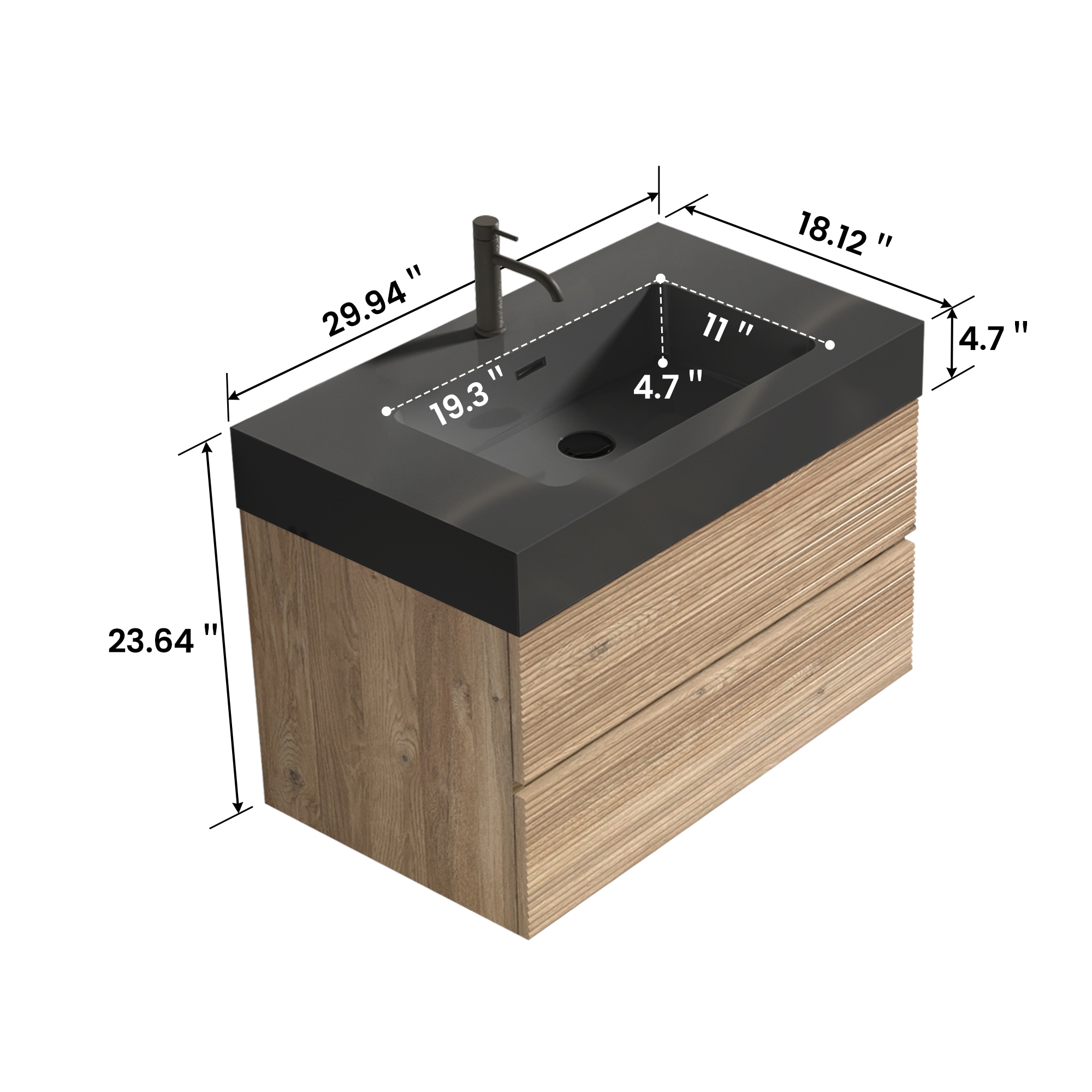 Afhocomp MOABBV0736RB Bath-Vanity-Combo - View #10