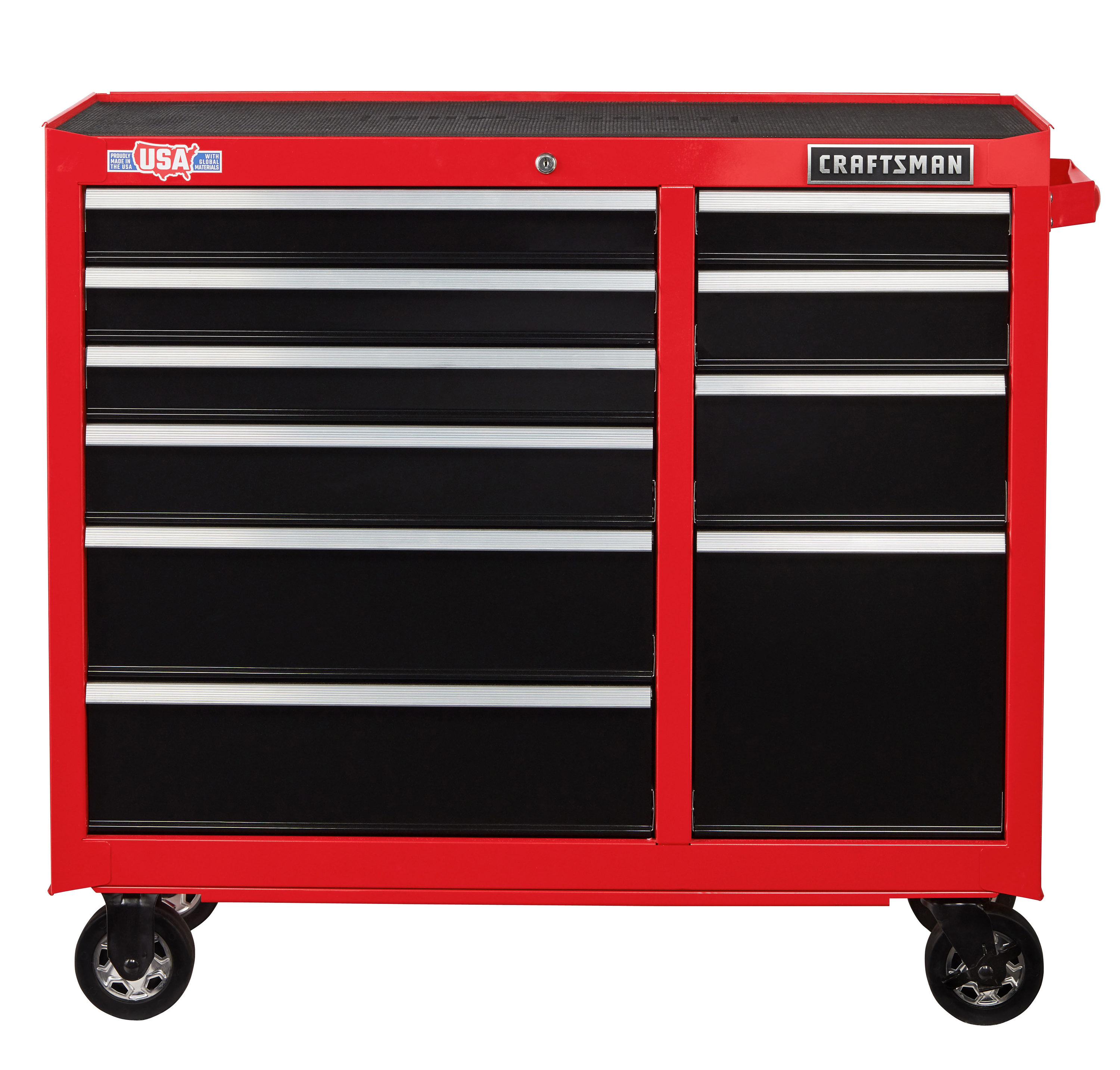 CRAFTSMAN 2000 Series 41-in W x 37.5-in H 10-Drawer Steel Rolling Tool  Cabinet (Red) in the Bottom Tool Cabinets department at