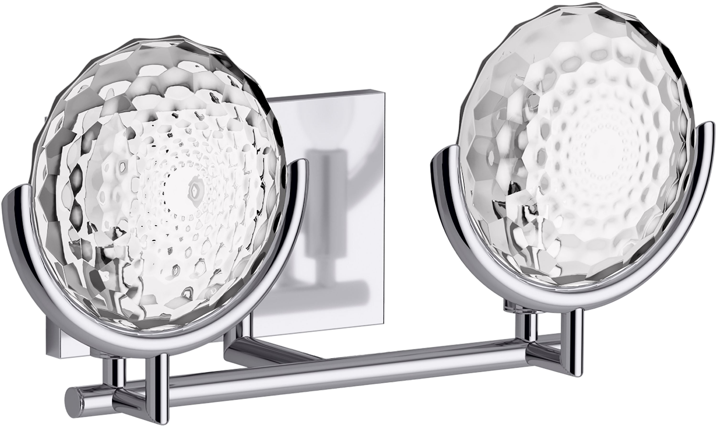 KOHLER Arendela 2-Light 17 in. W Polished Chrome Sconce