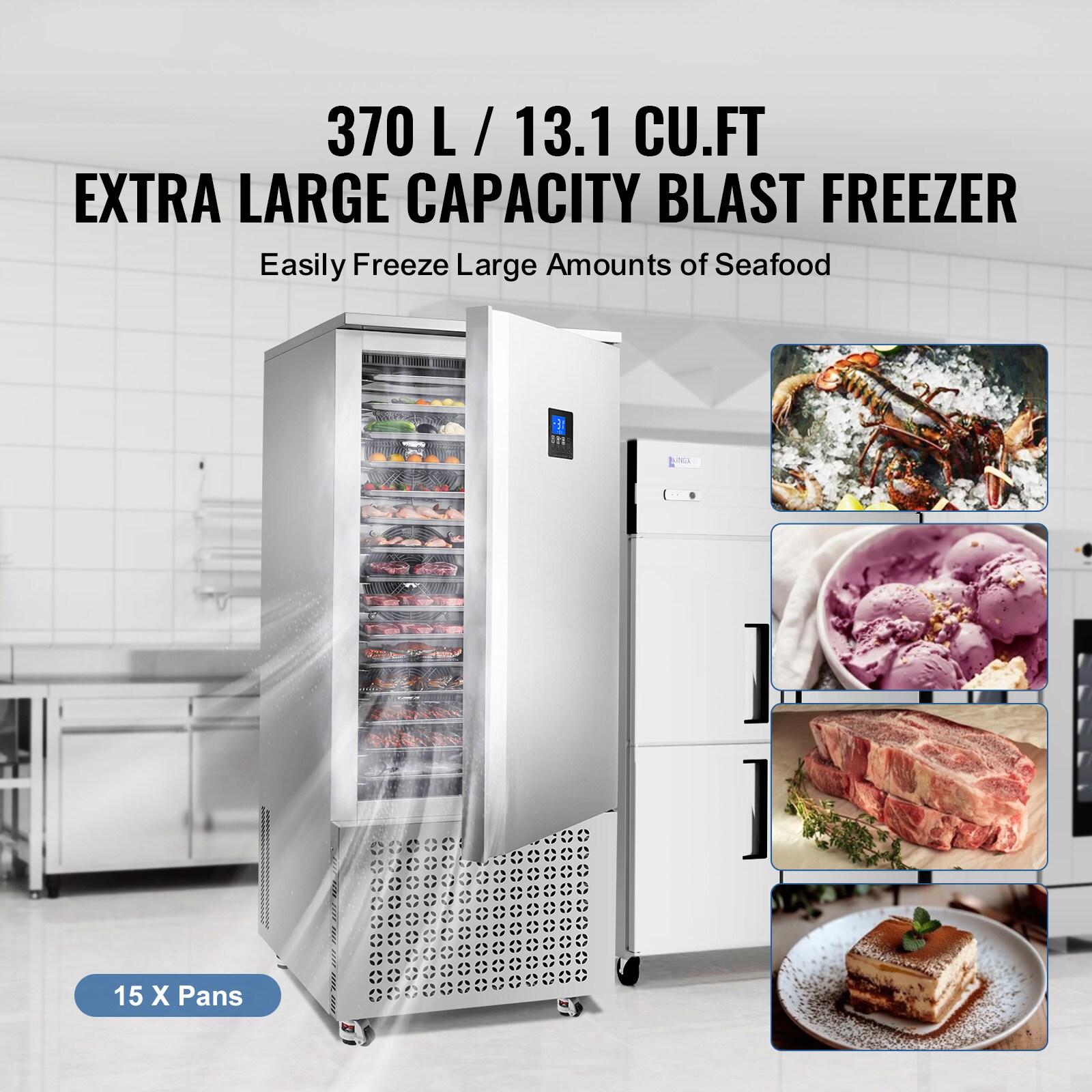 VEVOR SCHXSDJ300L406414V4 Commercial-Freezers - View #2