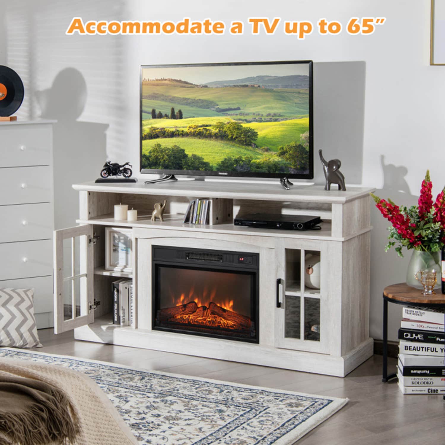 Clihome CL-FP10106GR Electric-Fireplaces - View #2