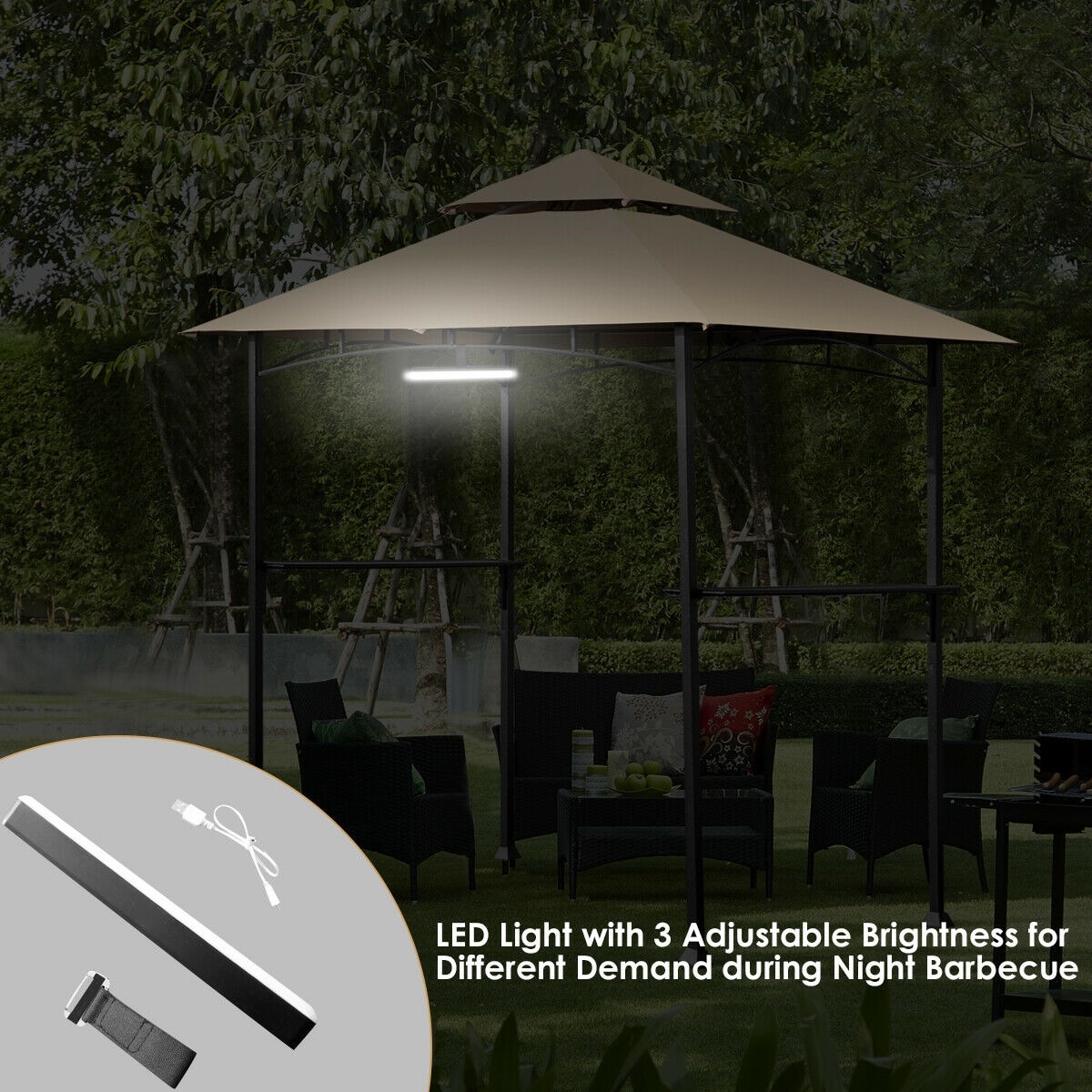 CASAINC WF-OP70423-LA Wood-Resin-Gazebos - View #11