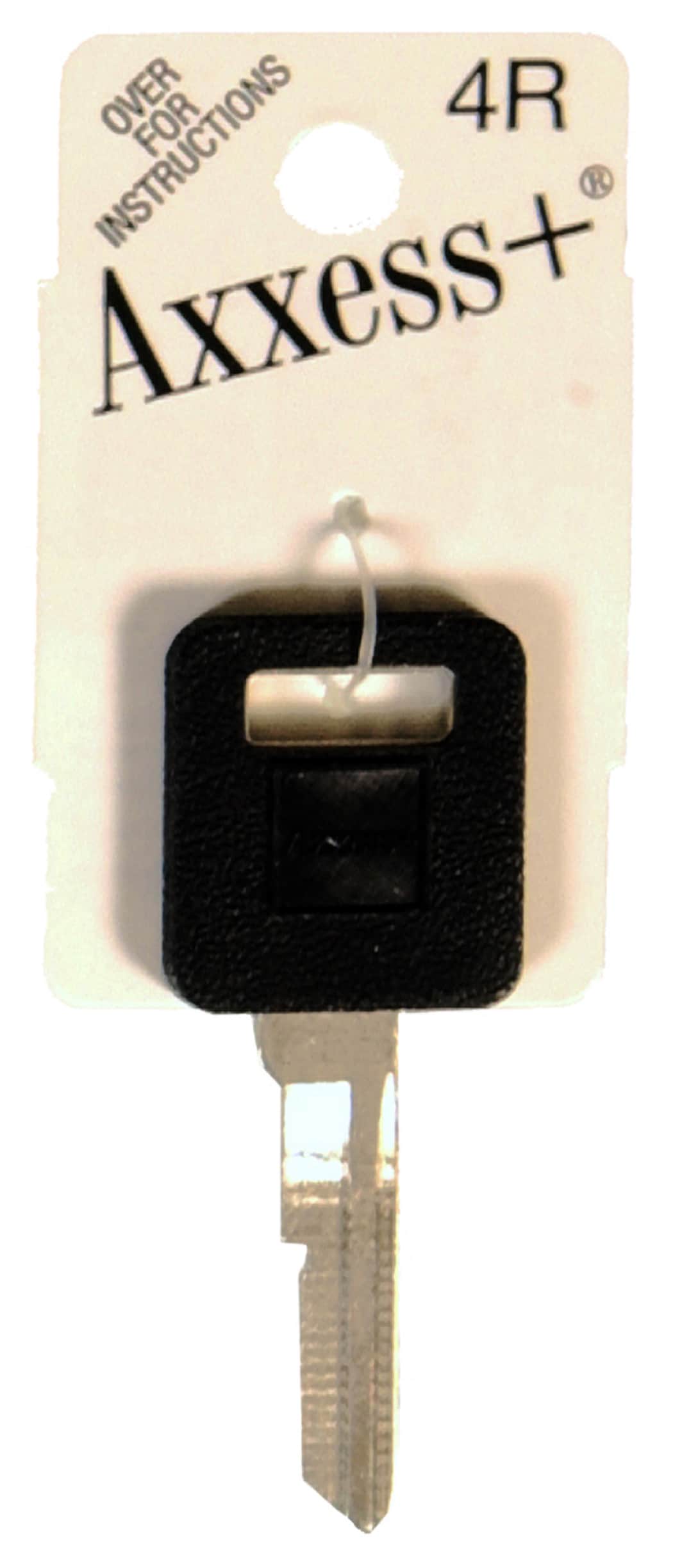 Hillman 440041 Silver/Black 4R Brass Automotive Key Blank
