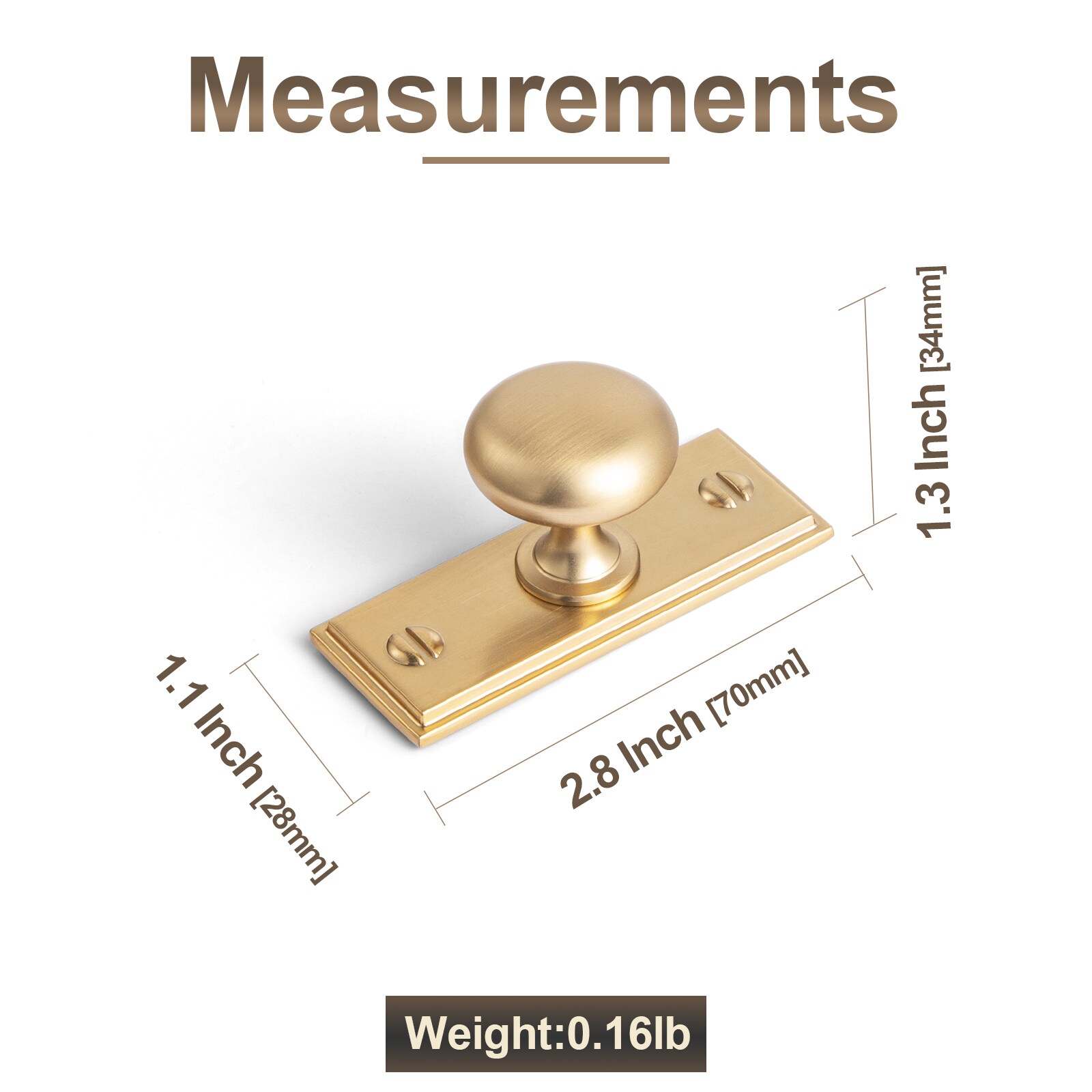 Miaokesen 8611UBR-G015-DK Cabinet-Knobs - View #2