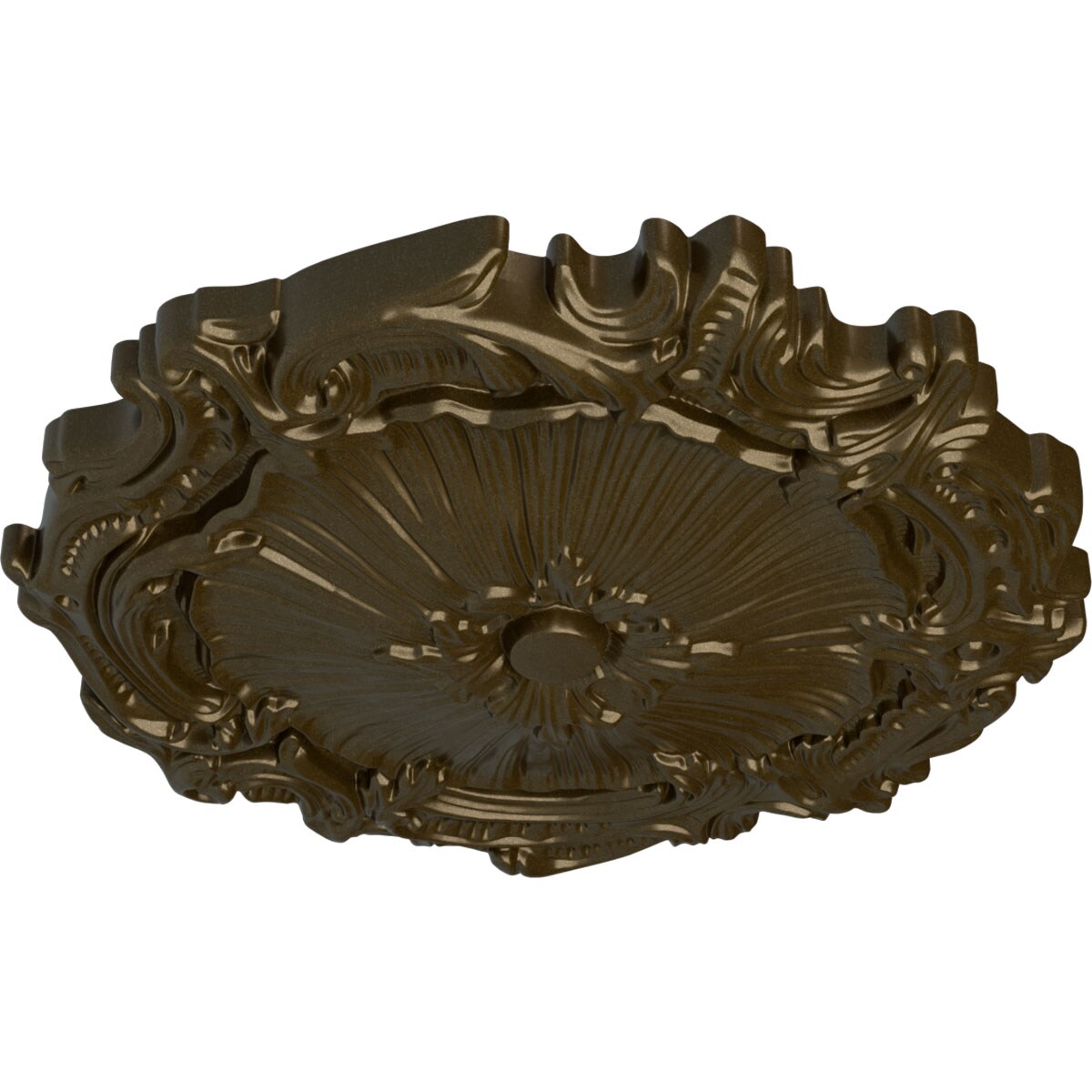 Ekena Millwork CM16PLBRS Ceiling-Medallions - View #2