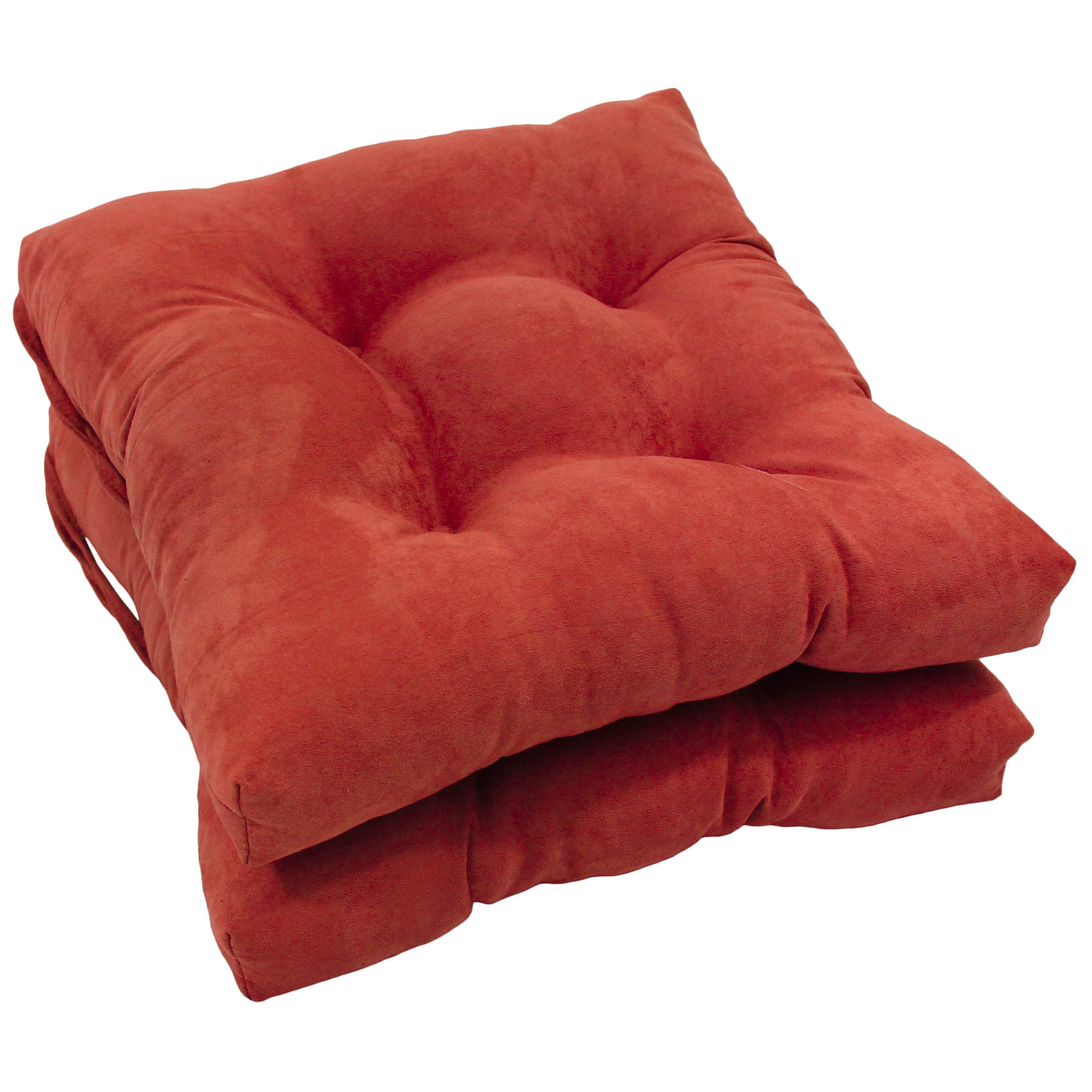 Red chair online pillows