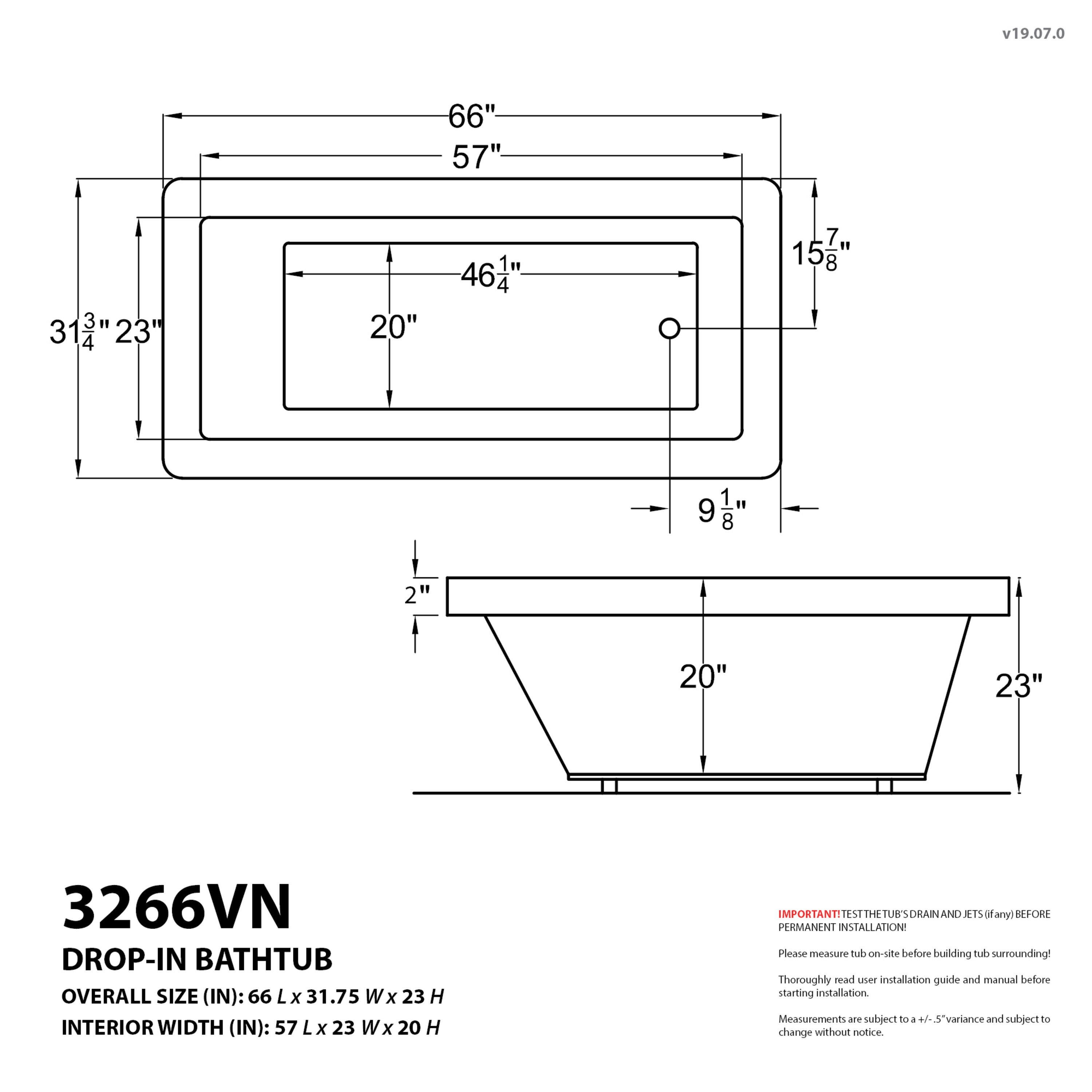 Endurance LS3266VNWR-V2 bathtubs - View #17