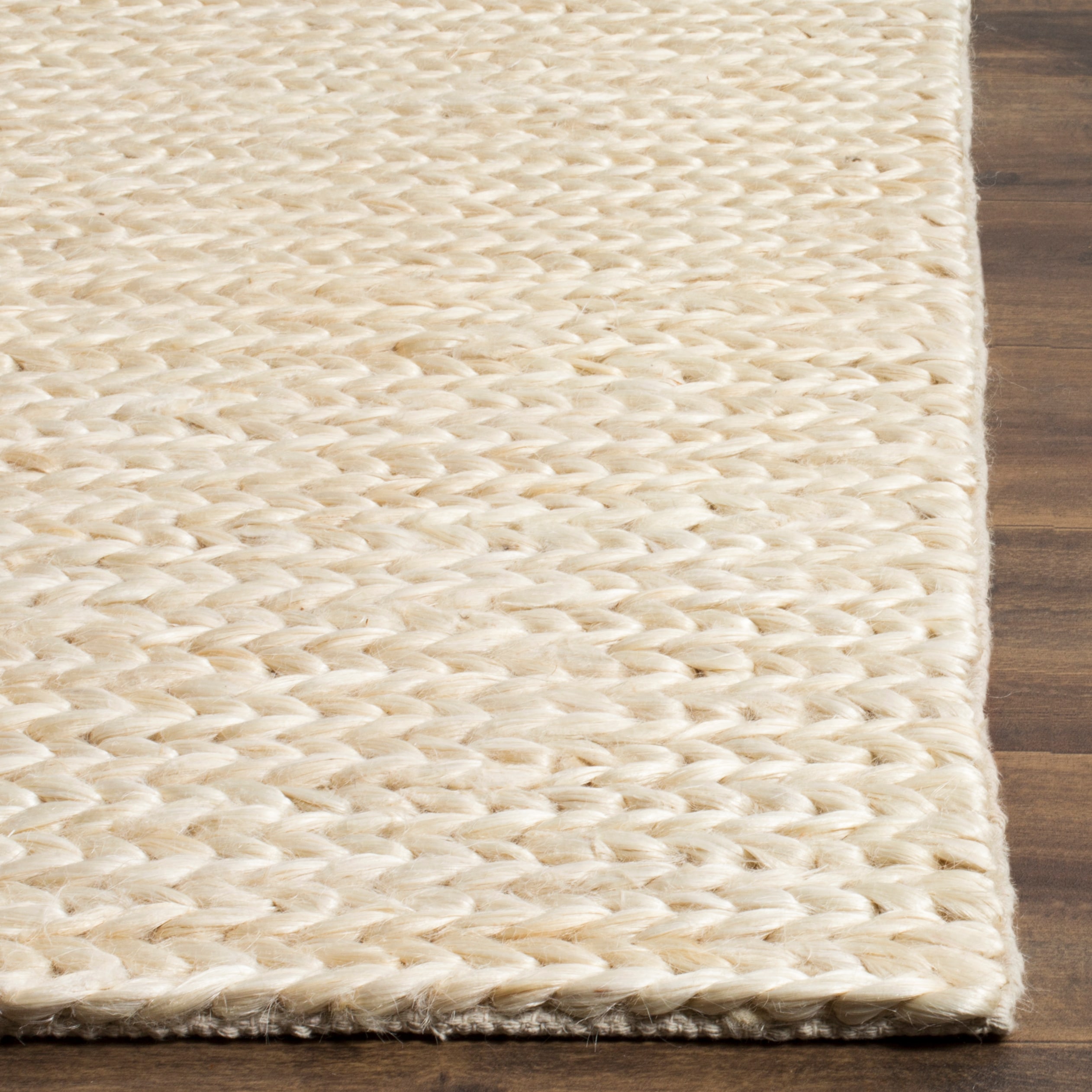 Ivory Handwoven Jute 6' x 9' Area Rug
