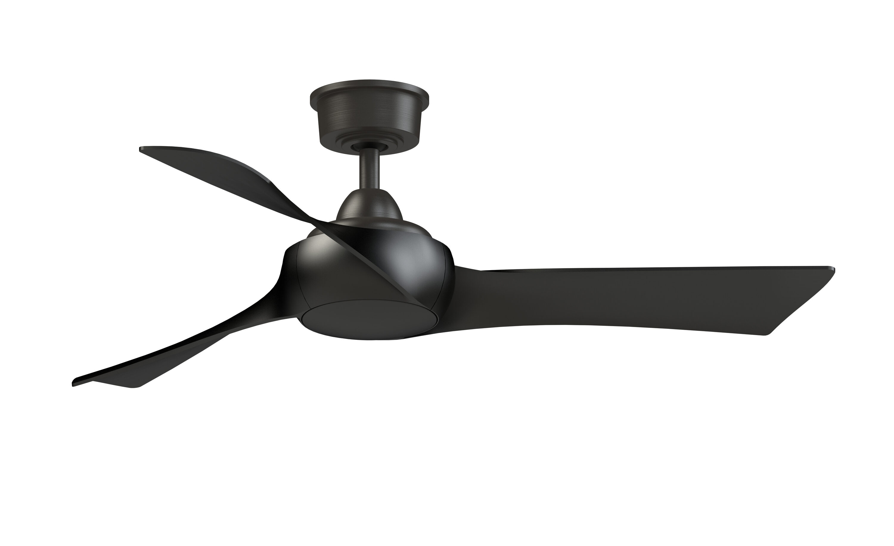 Fanimation Wrap Custom 48-in Dark Bronze with Black Blades Indoor/Outdoor Smart Ceiling Fan Light Kit Compatible and Remote (3-Blade) FPD8530DZ-48BL Sansujyuku sansujyuku.com