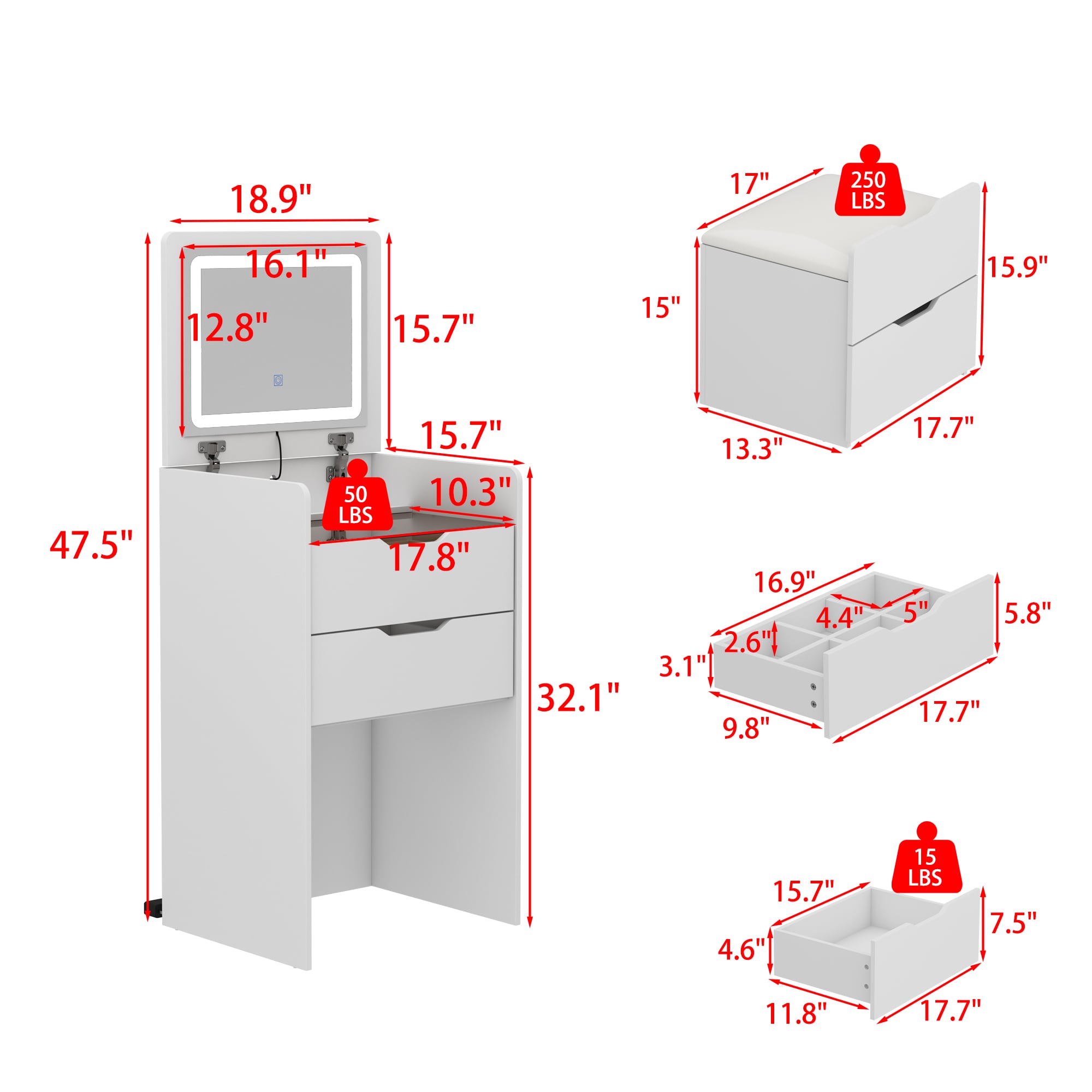 FUFU&GAGA KF210304-01 Bedroom-Vanities - View #15