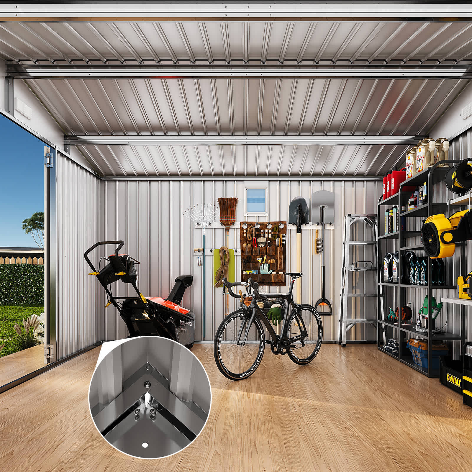 Qeetex SUN-PPG-3386PQ69 Metal-Storage-Buildings-Sheds - View #5