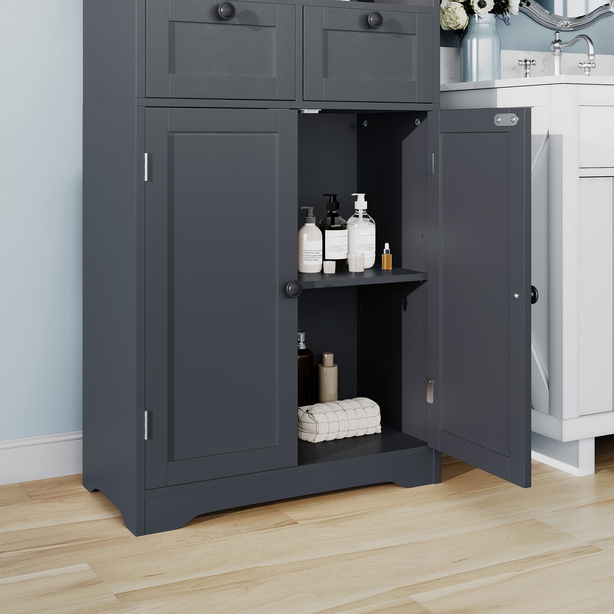 VOUA SAF-JDRYRB-WHCK Linen-Cabinets - View #12