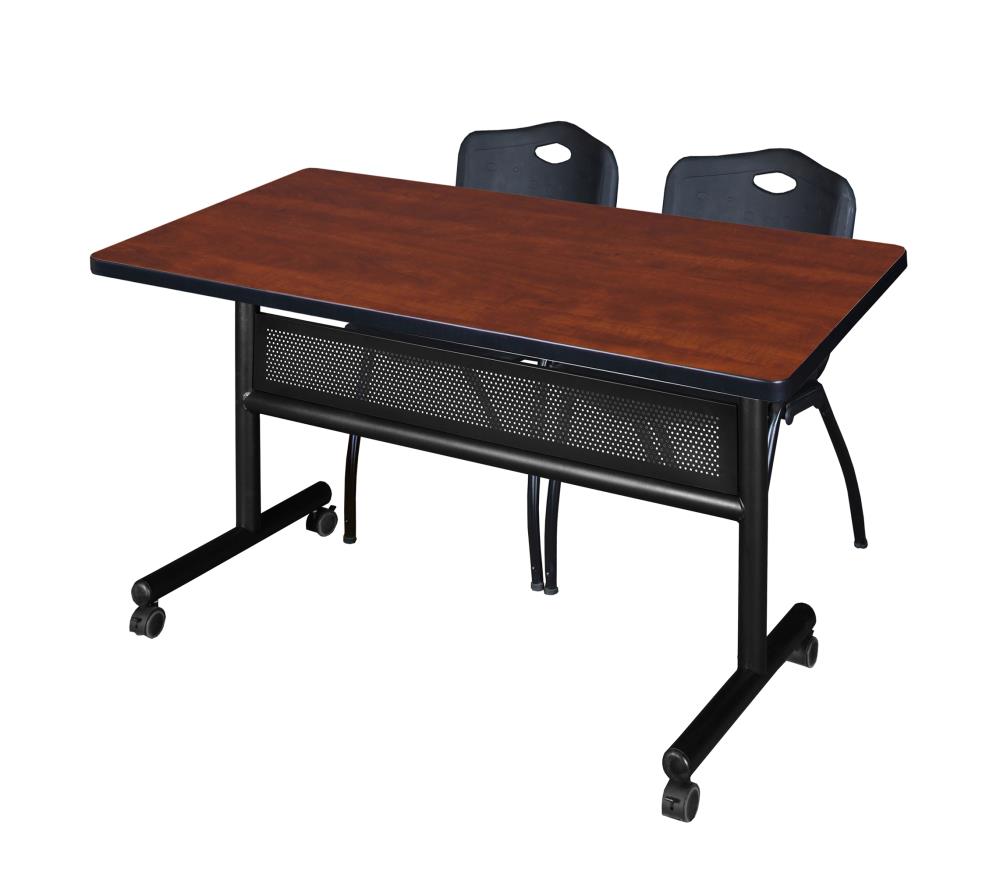 Regency MKFTM4830CH47BK Training Red 4-Person Training Table (48-in W x 29-in H)