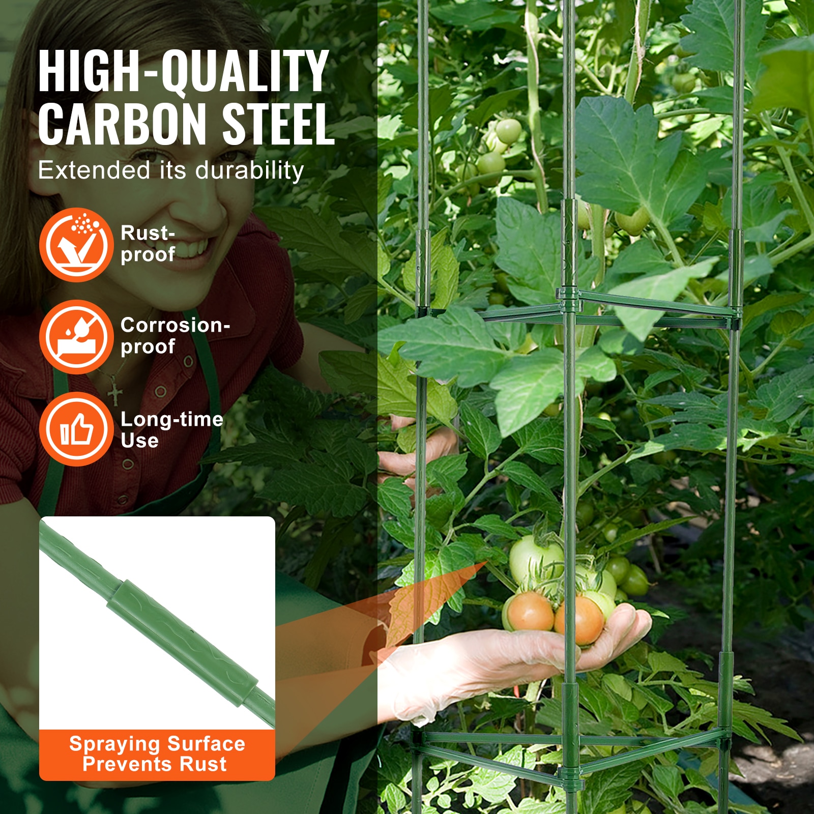 VEVOR KZDFQZZZCJ480IG42V0 Tomato-Cages - View #3