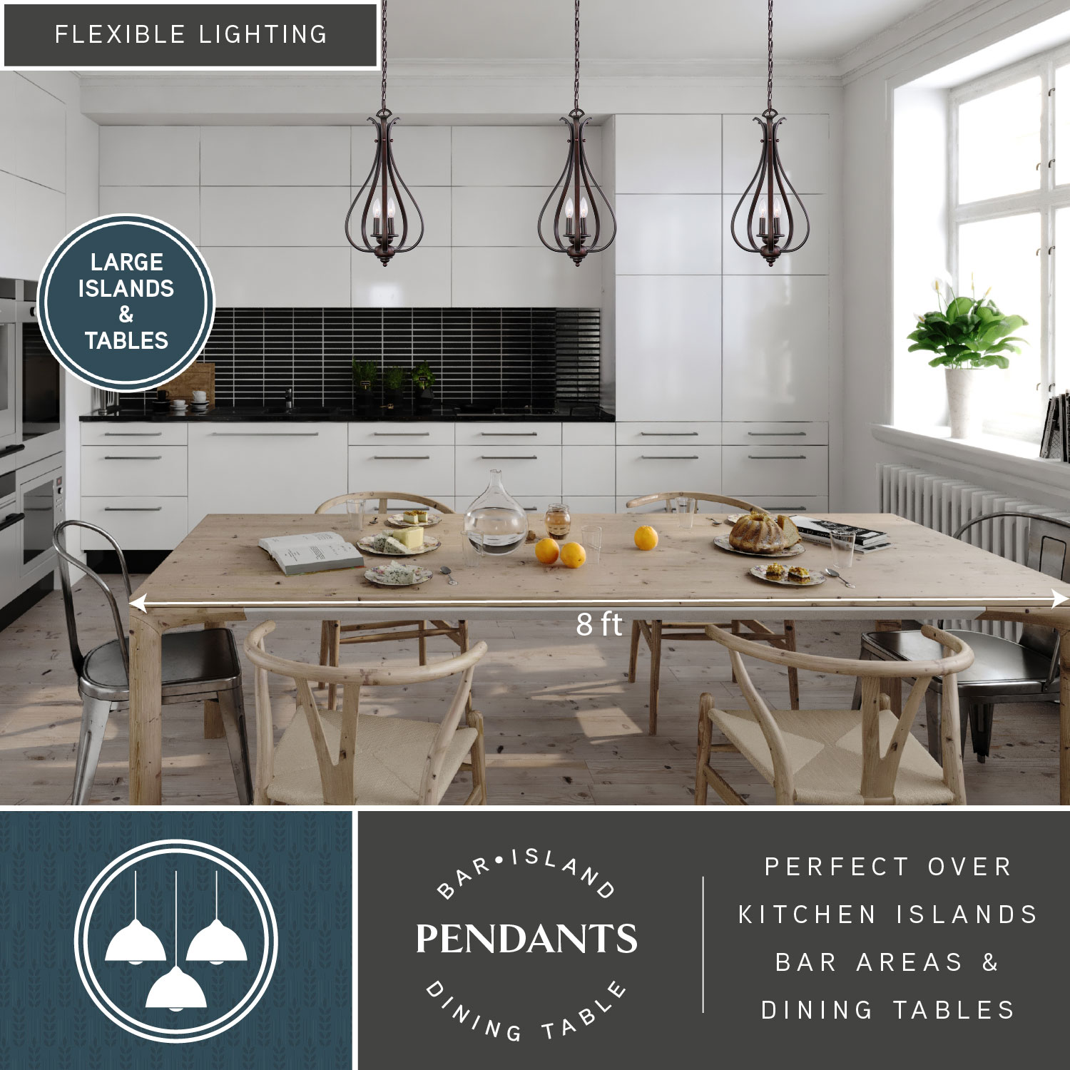 Cascadia PD35459RBZ Pendant-Lights - View #2