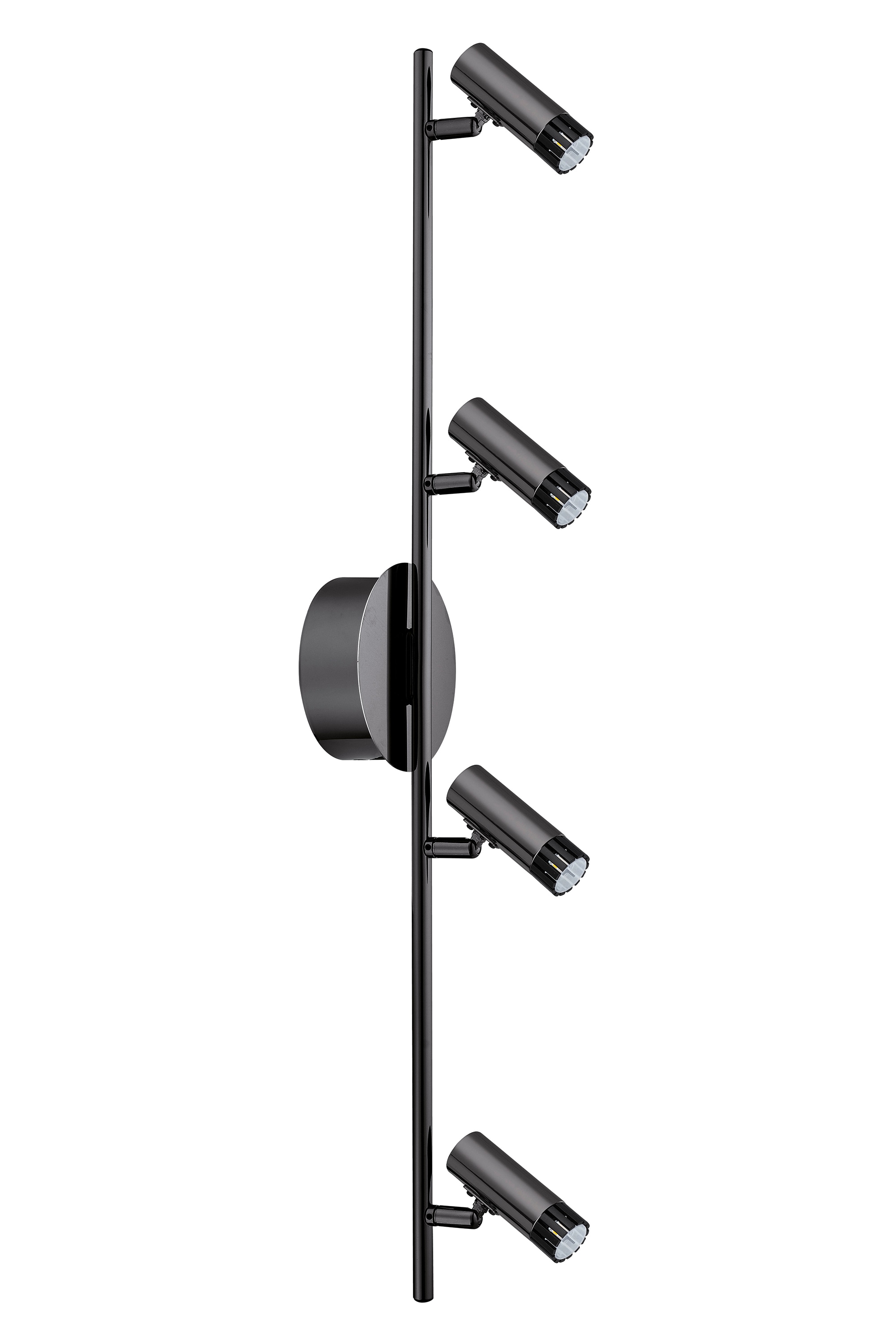 EGLO 201222A Lianello 31.25-in 4 -Light Black Chrome Medium base (E-26) Modern/contemporary Track Bar