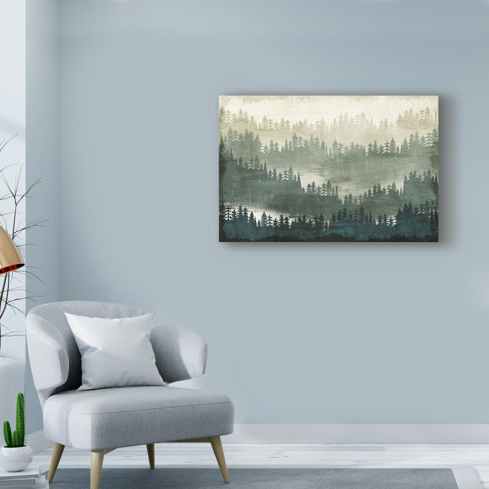 Trademark Fine Art Framed 16-in H x 24-in W Landscape Print on Canvas ...