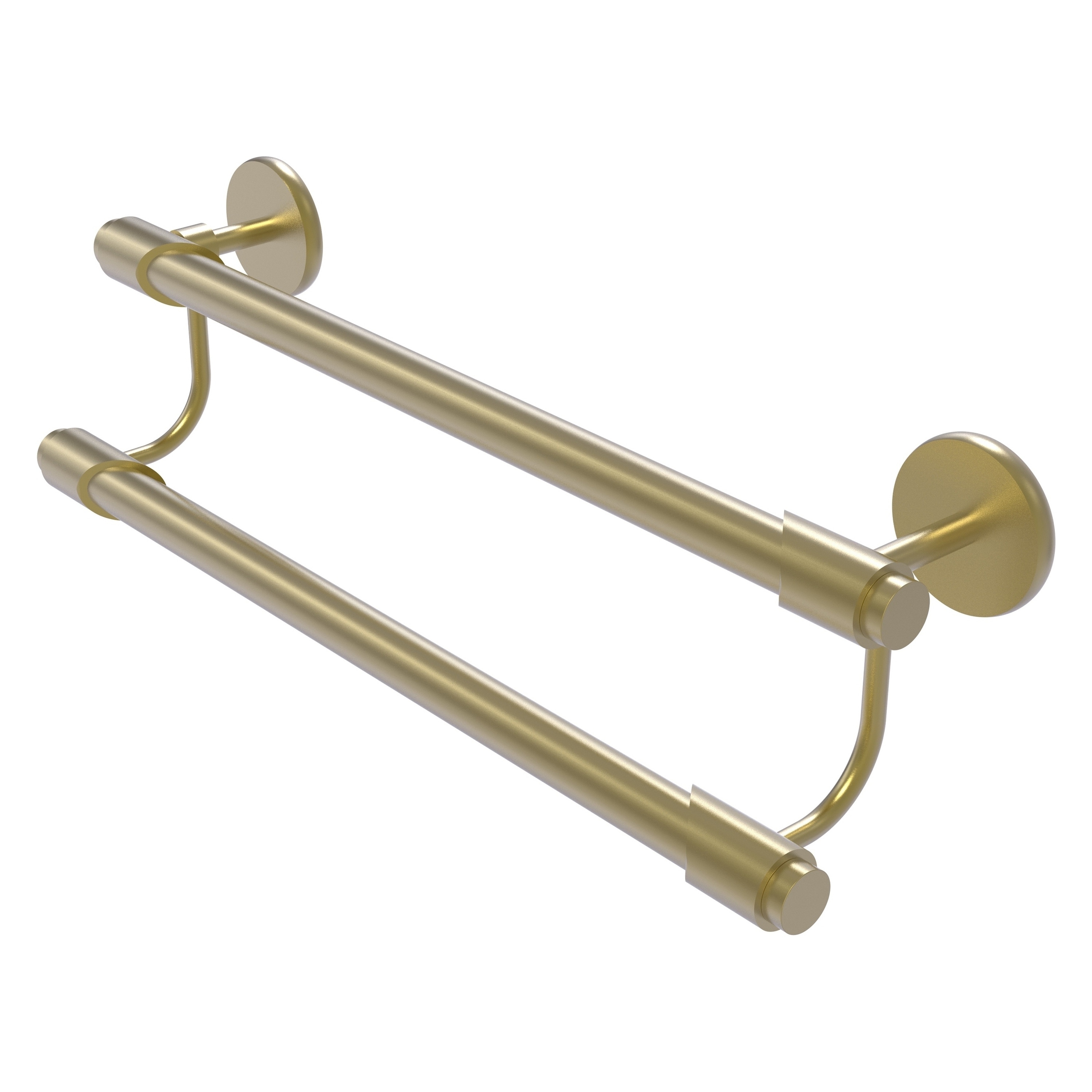 Allied Brass TR-72/24-SBR Tribecca 24-in double Satin Brass Wall mount Double Towel Bar
