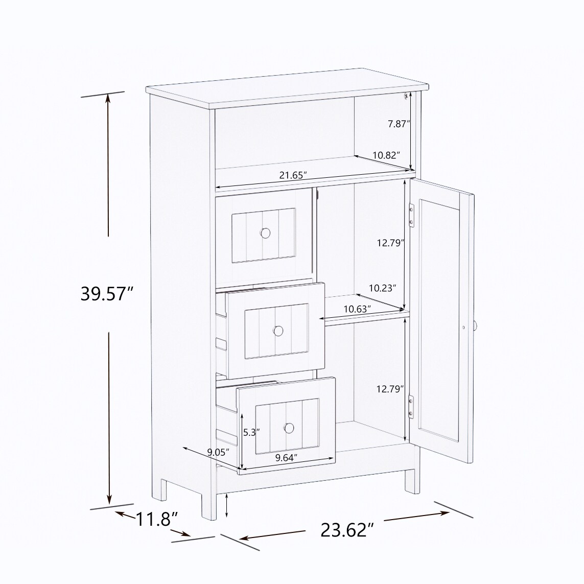 Huluwat JL-28235523 Linen-Cabinets - View #8
