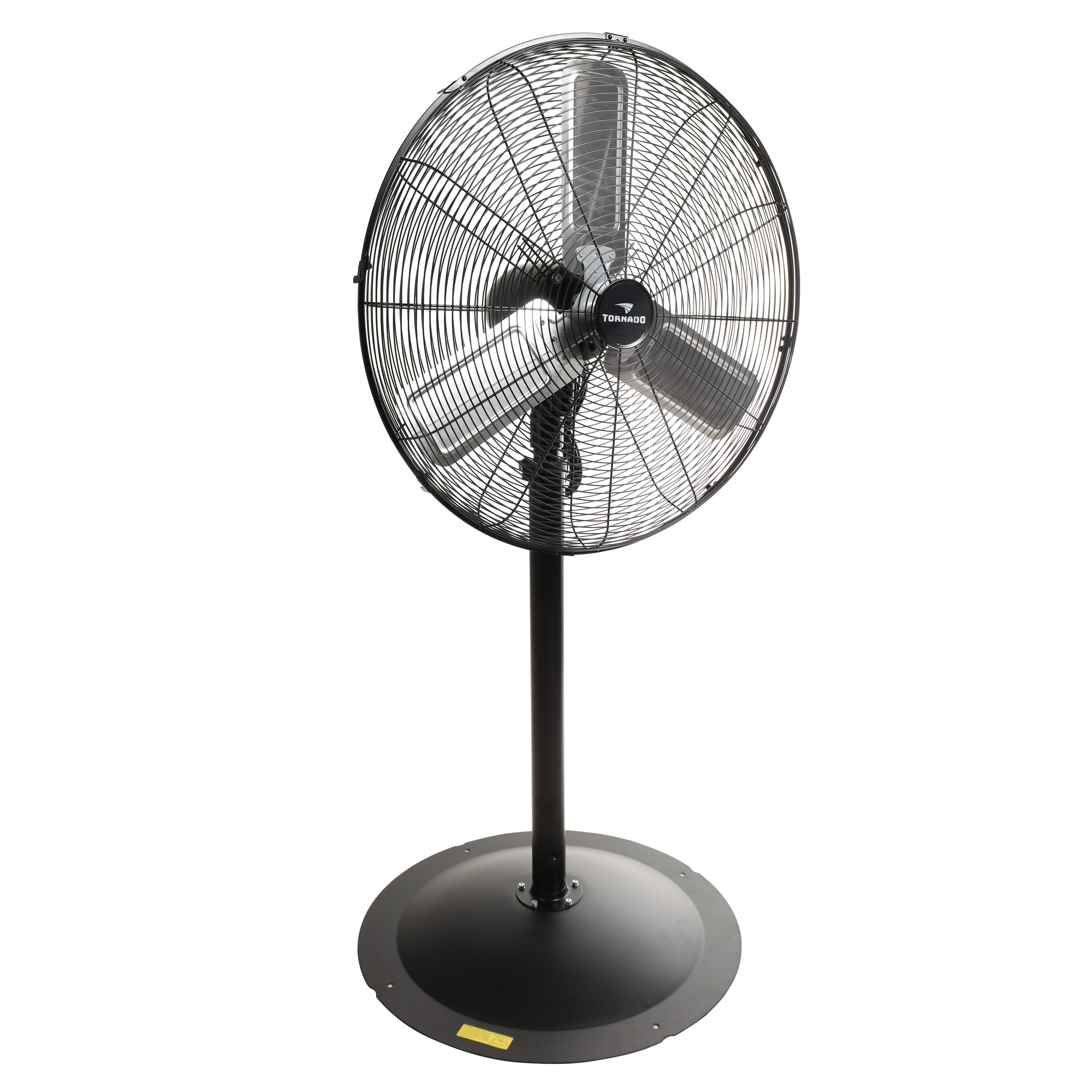 Tornado Fans 24-in 3-Speed Indoor Black Oscillating Pedestal Fan in the ...