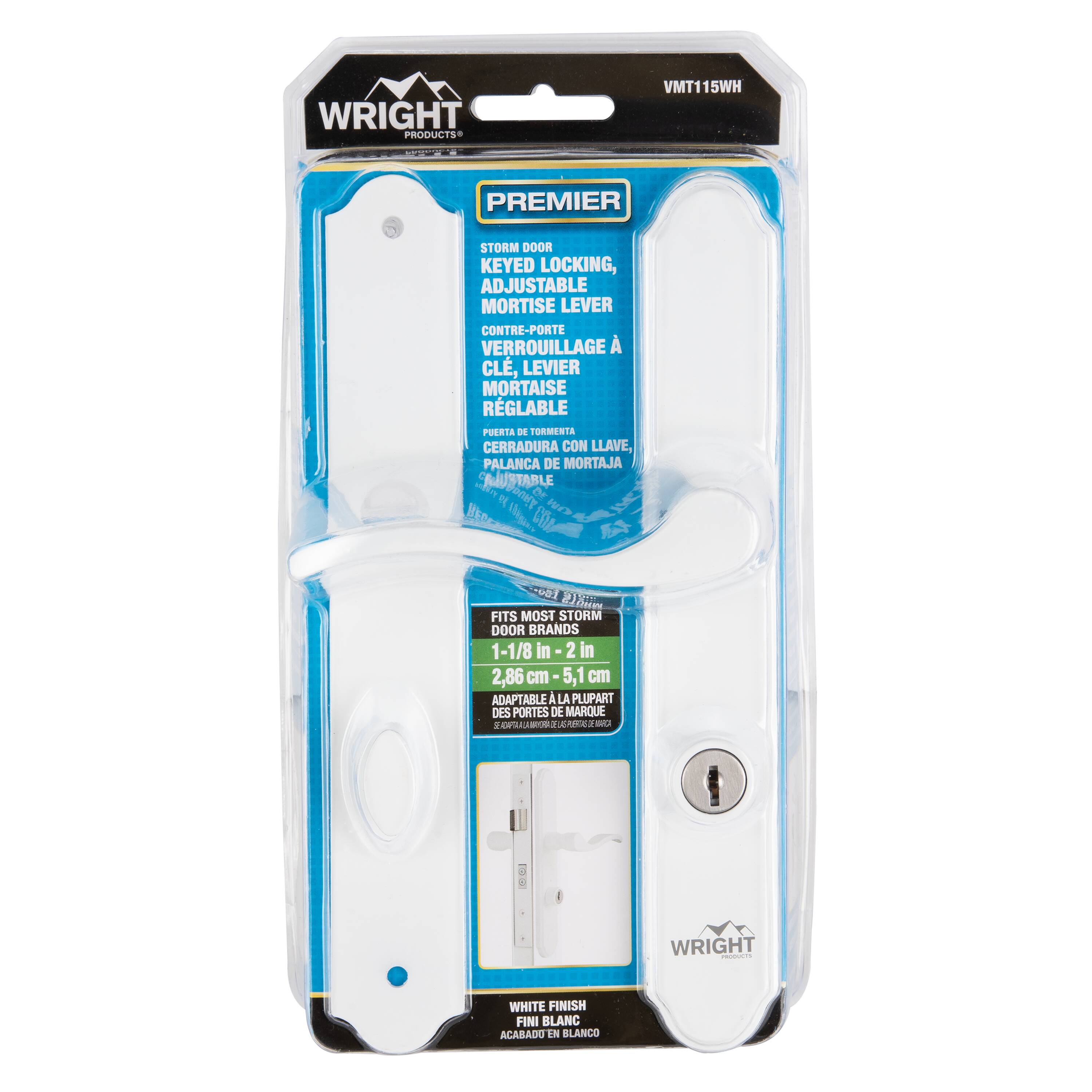 WRIGHT PRODUCTS Storm Door White Lockable Storm Door Replacement ...