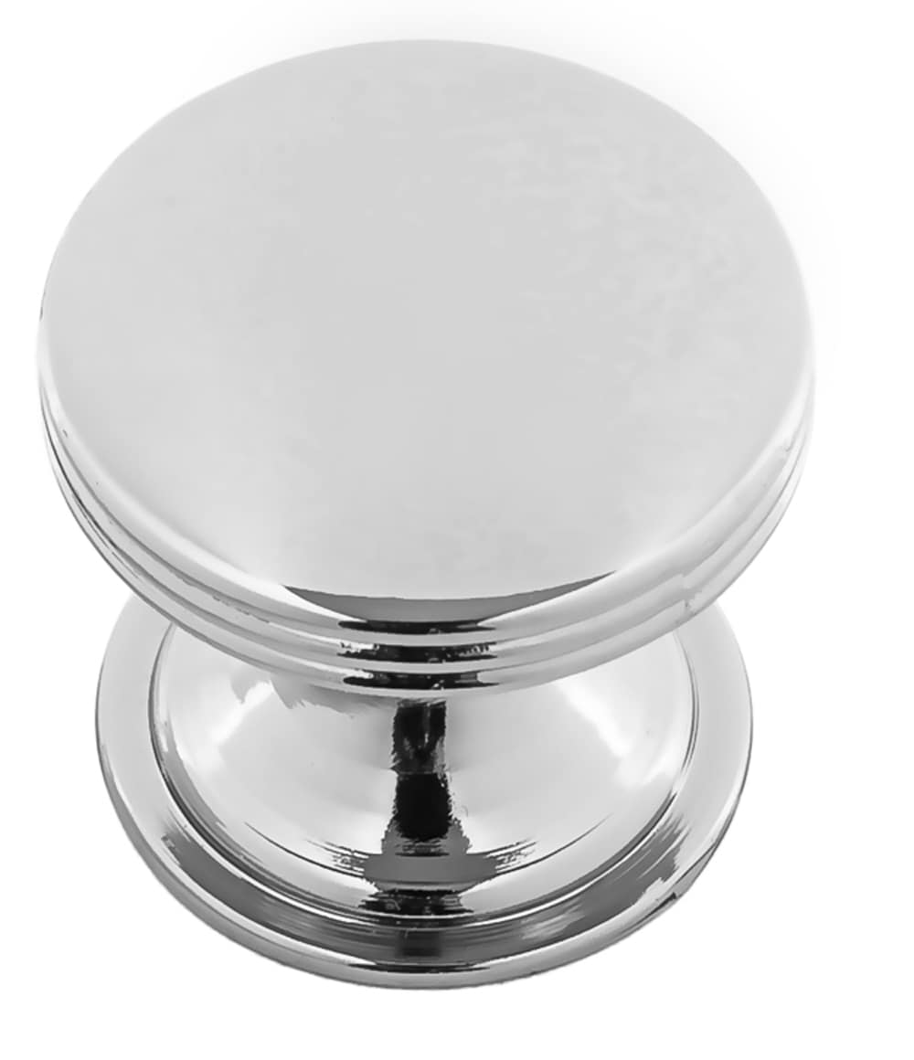 Elon Polished Nickel Round Cabinet Knob with Mounting Hardware