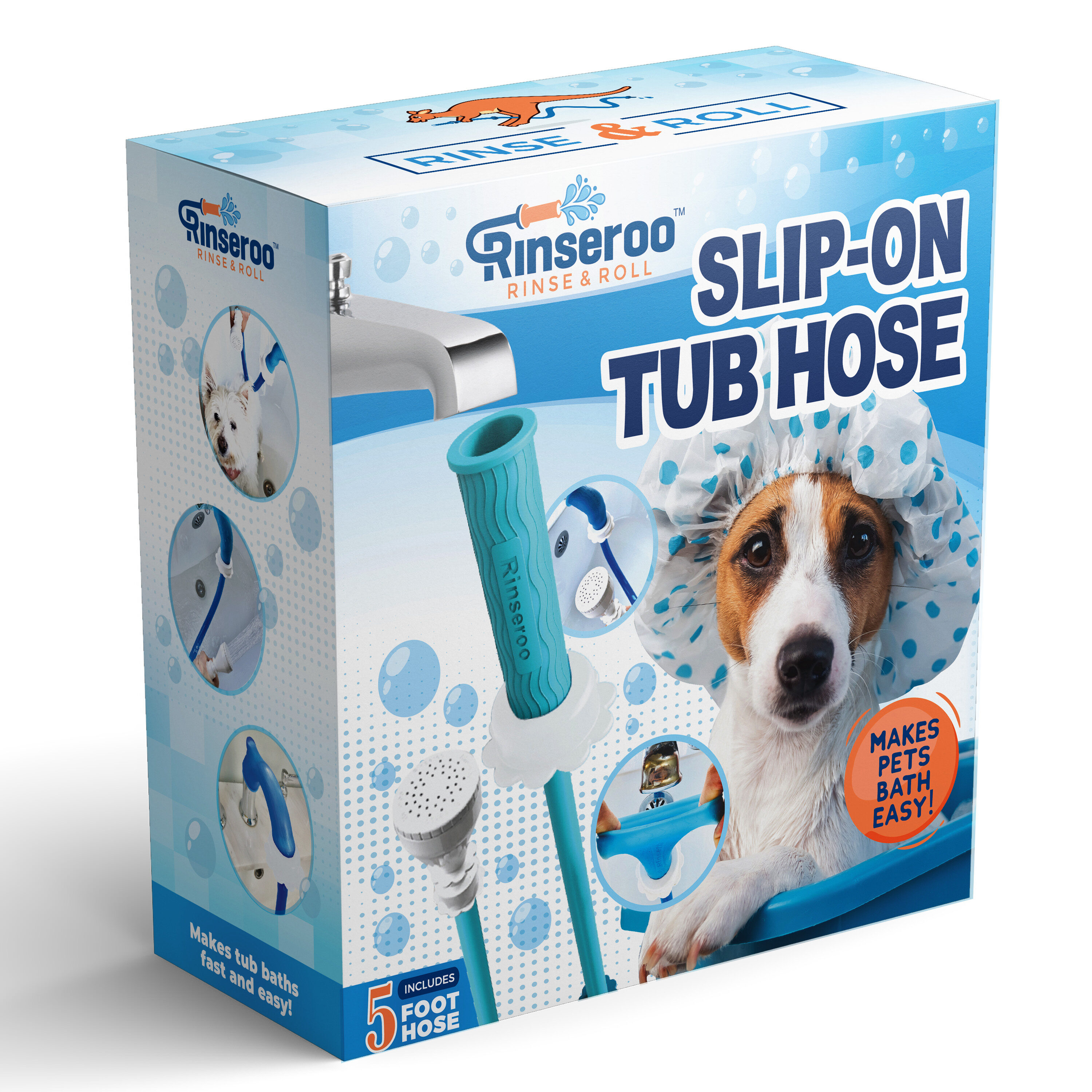 Pet Shower Sprayer Slip on Hose Portable Shower Head Dog Sprayer for Tub  Faucet