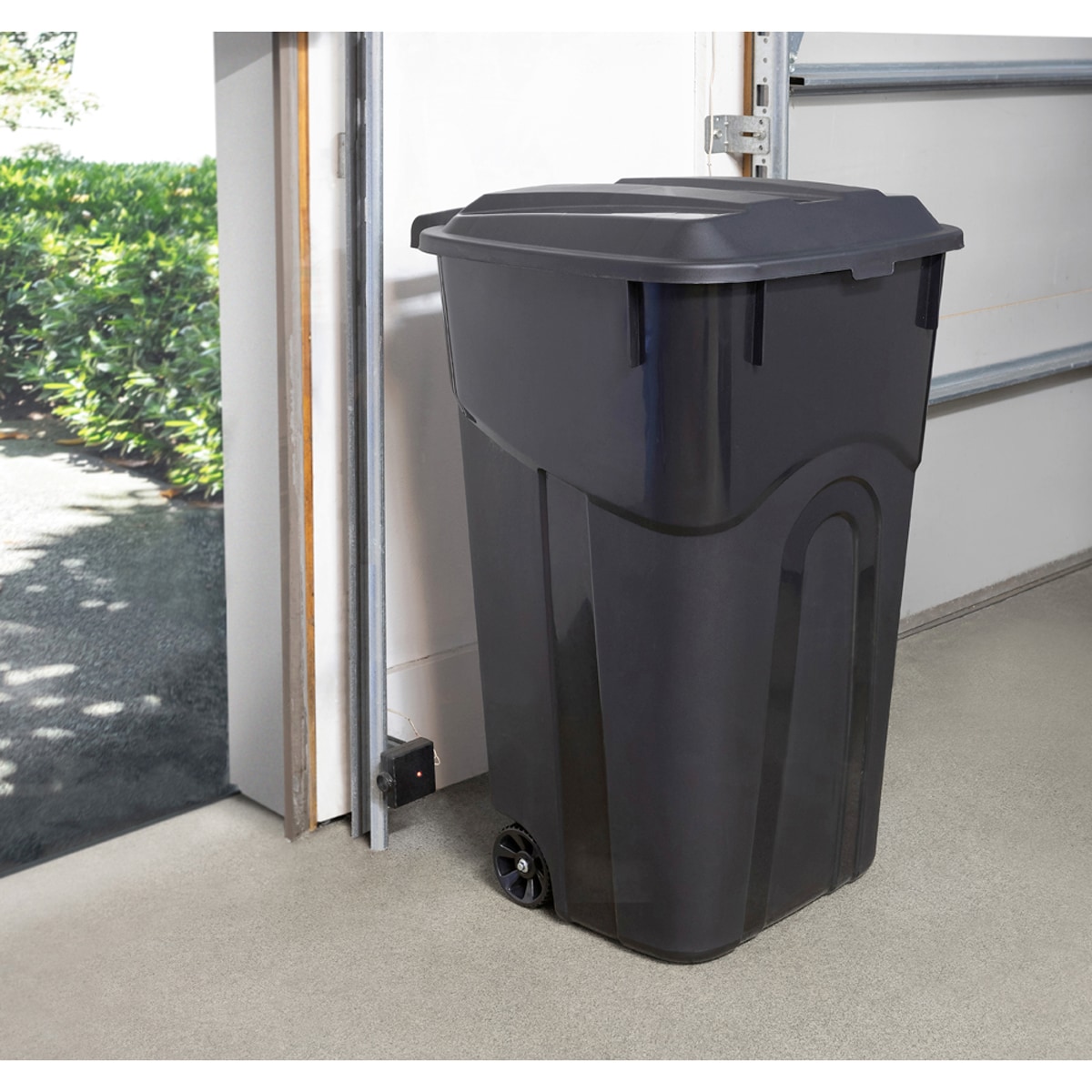 Ecoark 45 Gallon Wheeled Trash Can garbage recycle bin waste LPUO