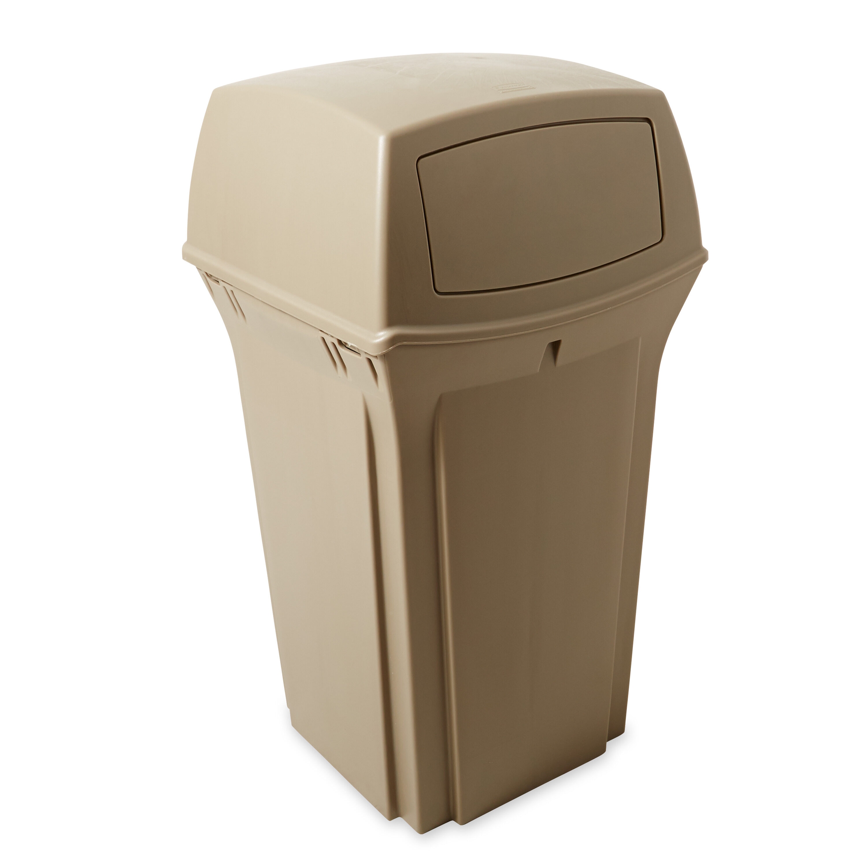 Commercial trash can Rubbermaid Ranger plastic, beige
