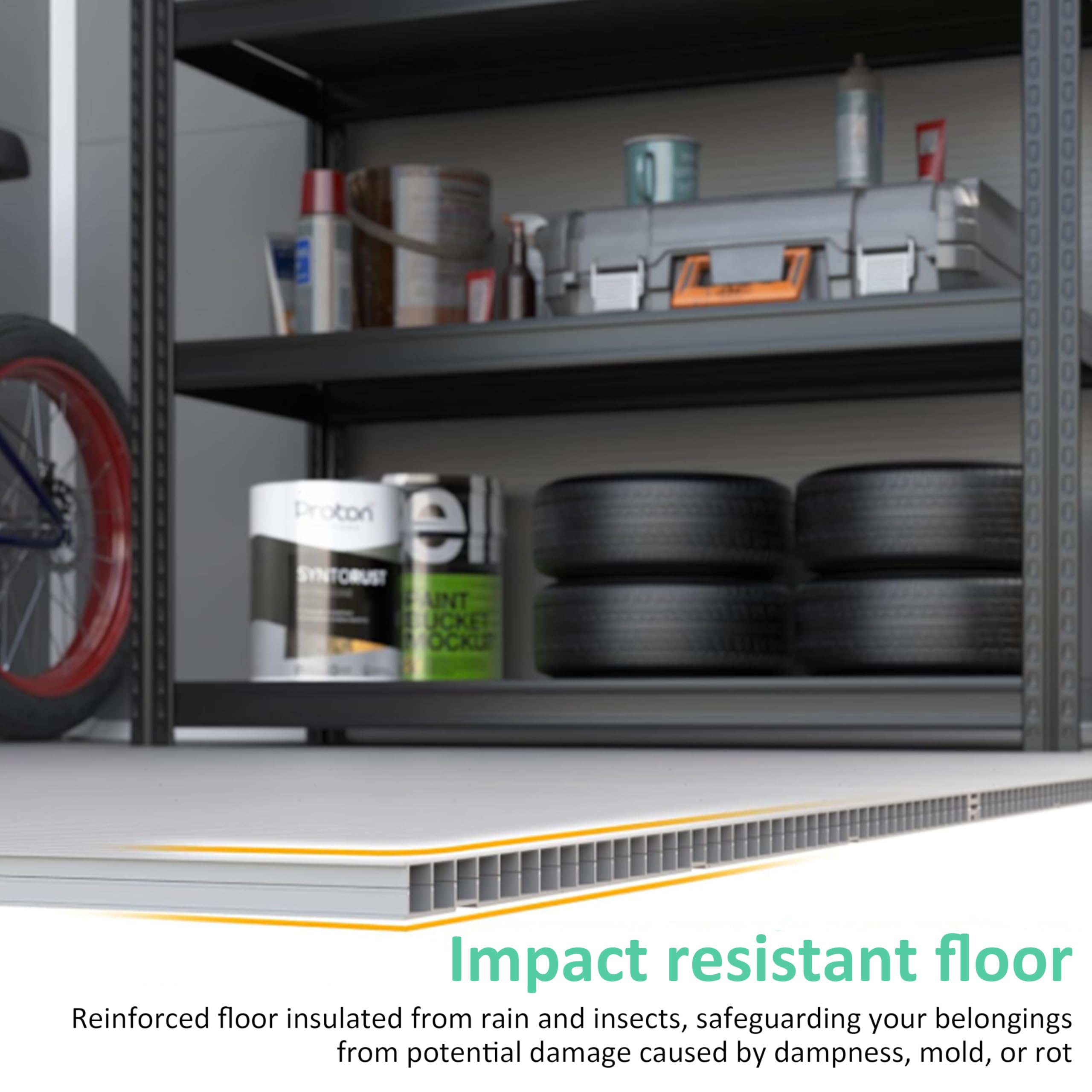 Garvee F6YEJWC0PEUUL9VF8 Vinyl-Resin-Storage-Buildings - View #5