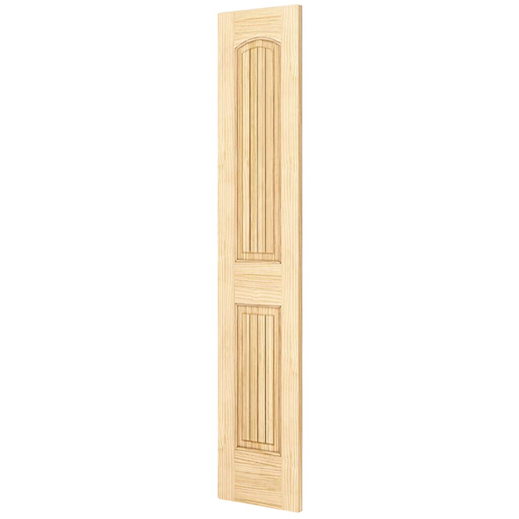 18x80 Unfinished Pine 2-Panel Arch Top Interior Door