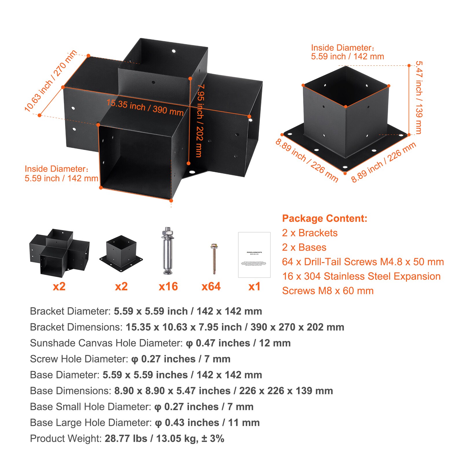 SVOPES SVOPESLPJJTZS07875V0 Pergola-Parts-Accessories - View #8