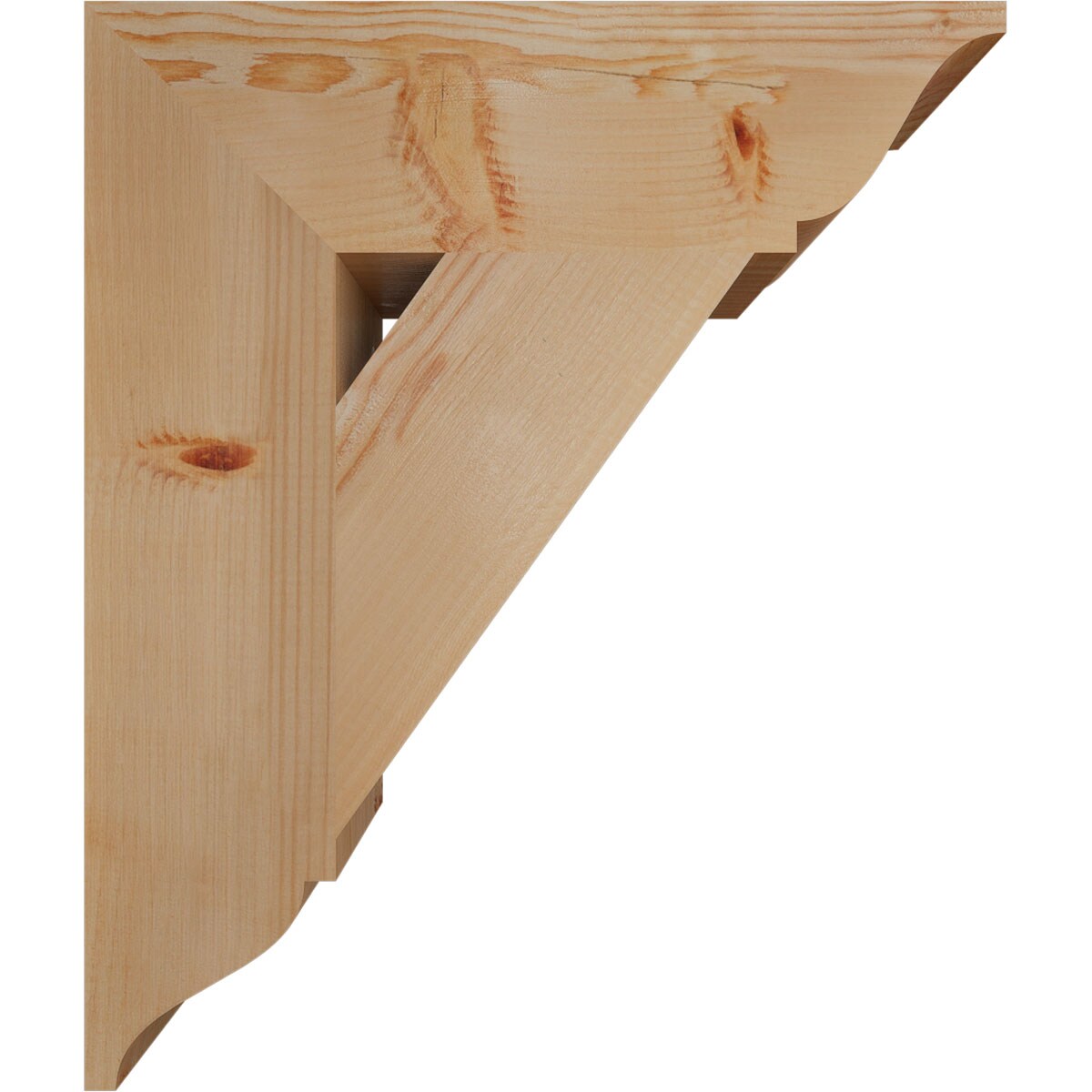 Ekena Millwork BKT06X22X26TRA01SDF Exterior-Brackets-Braces - View #3